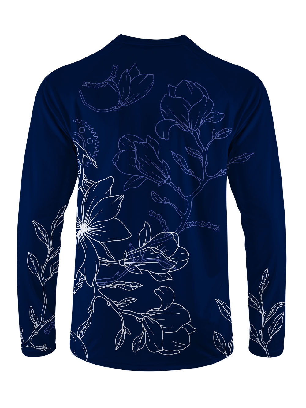 Orionride Gear Hibiscus Flower Long Sleeve Downhill Jersey