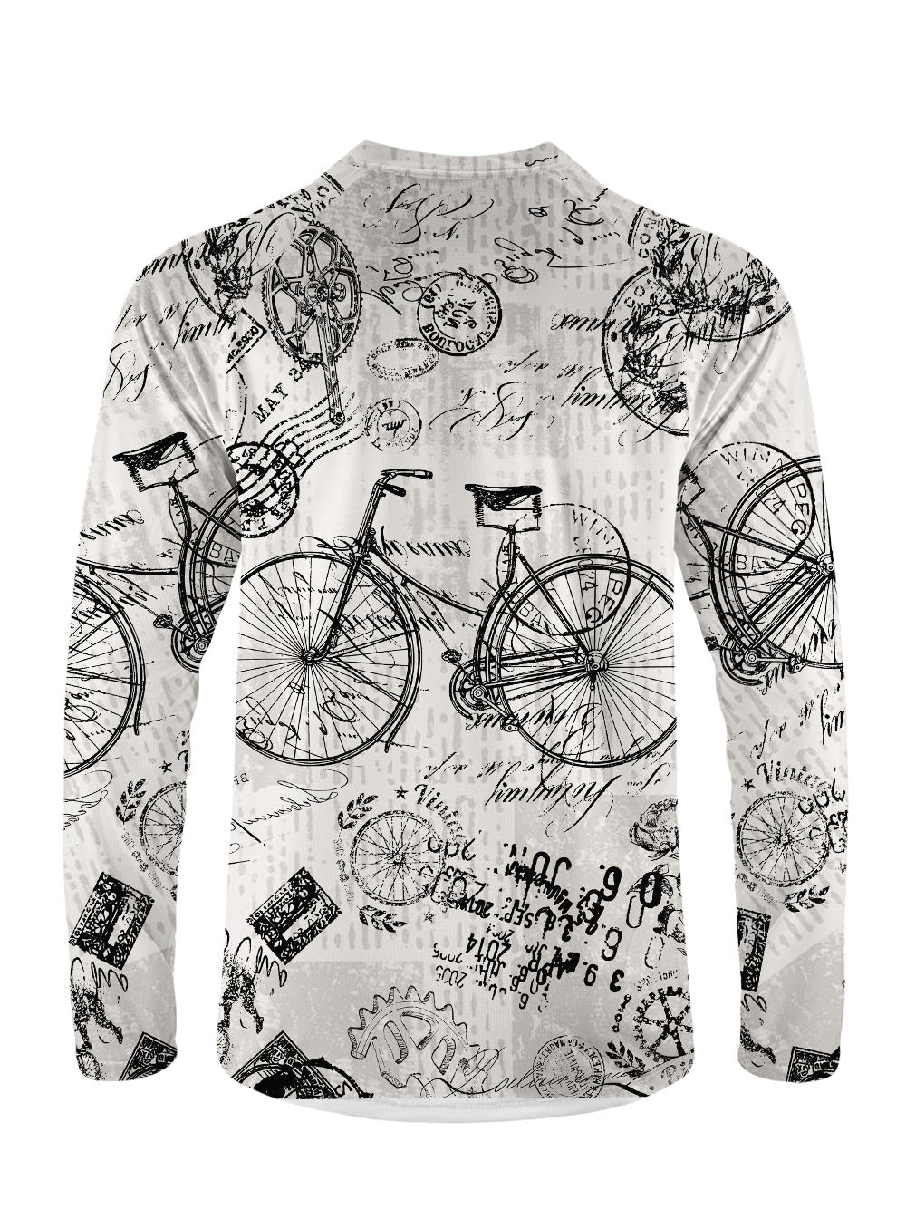 Orionride Nostalgic Bicycle Long Sleeve Downhill Jersey