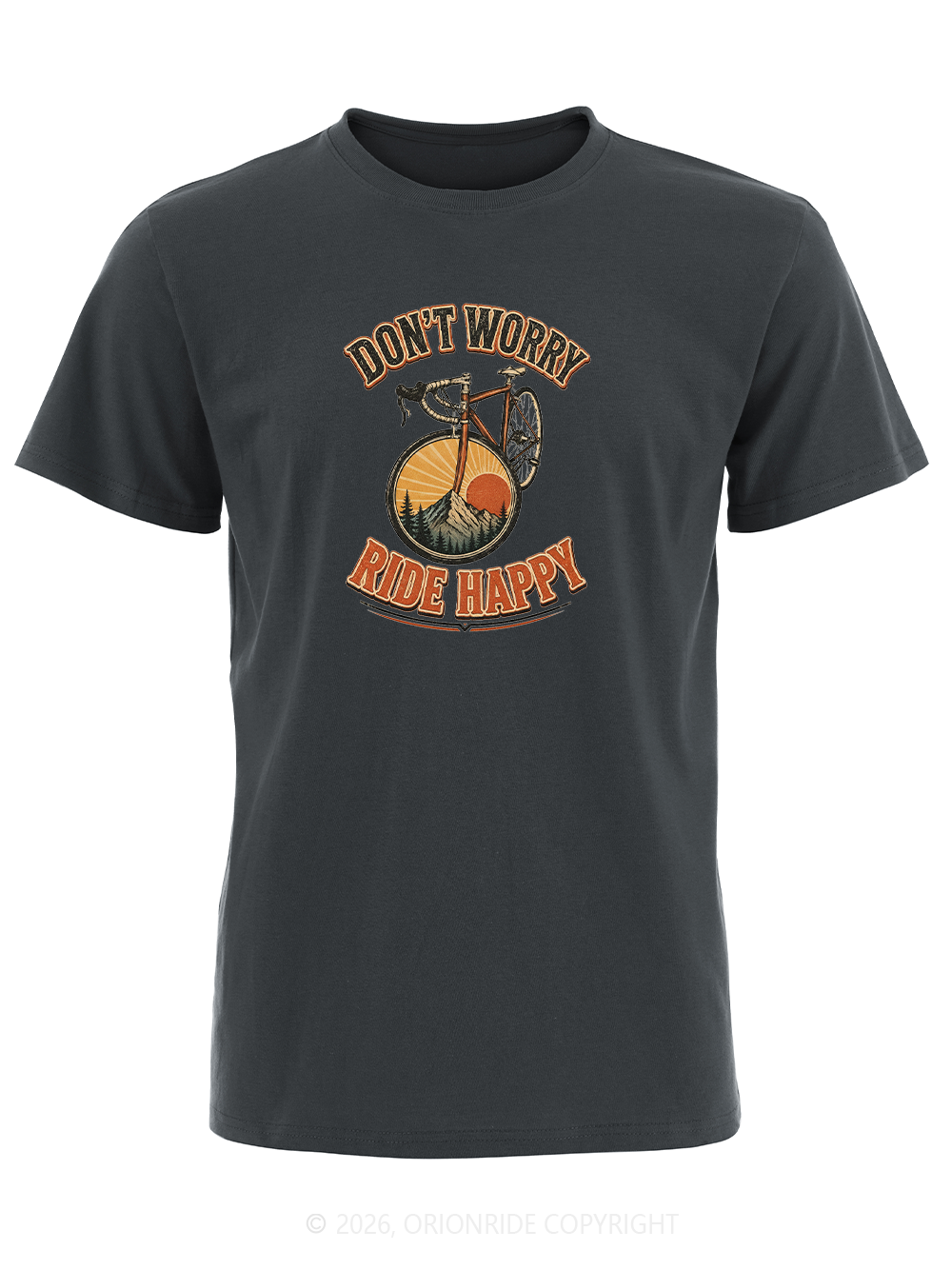 Orionride Ride Happy Short Sleeves Bike T-Shirt
