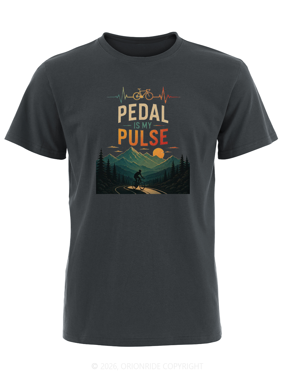 Orionride Pedal Is My Pulse Short Sleeves Bike T-Shirt