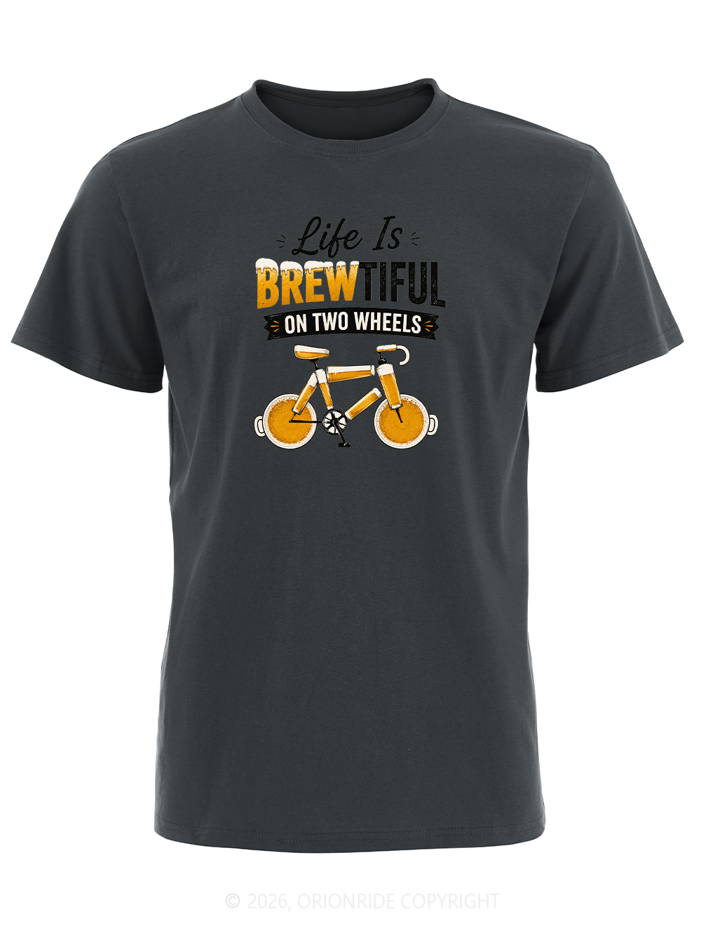 Orionride Life Is Brewtiful Short Sleeves Bike T-Shirt