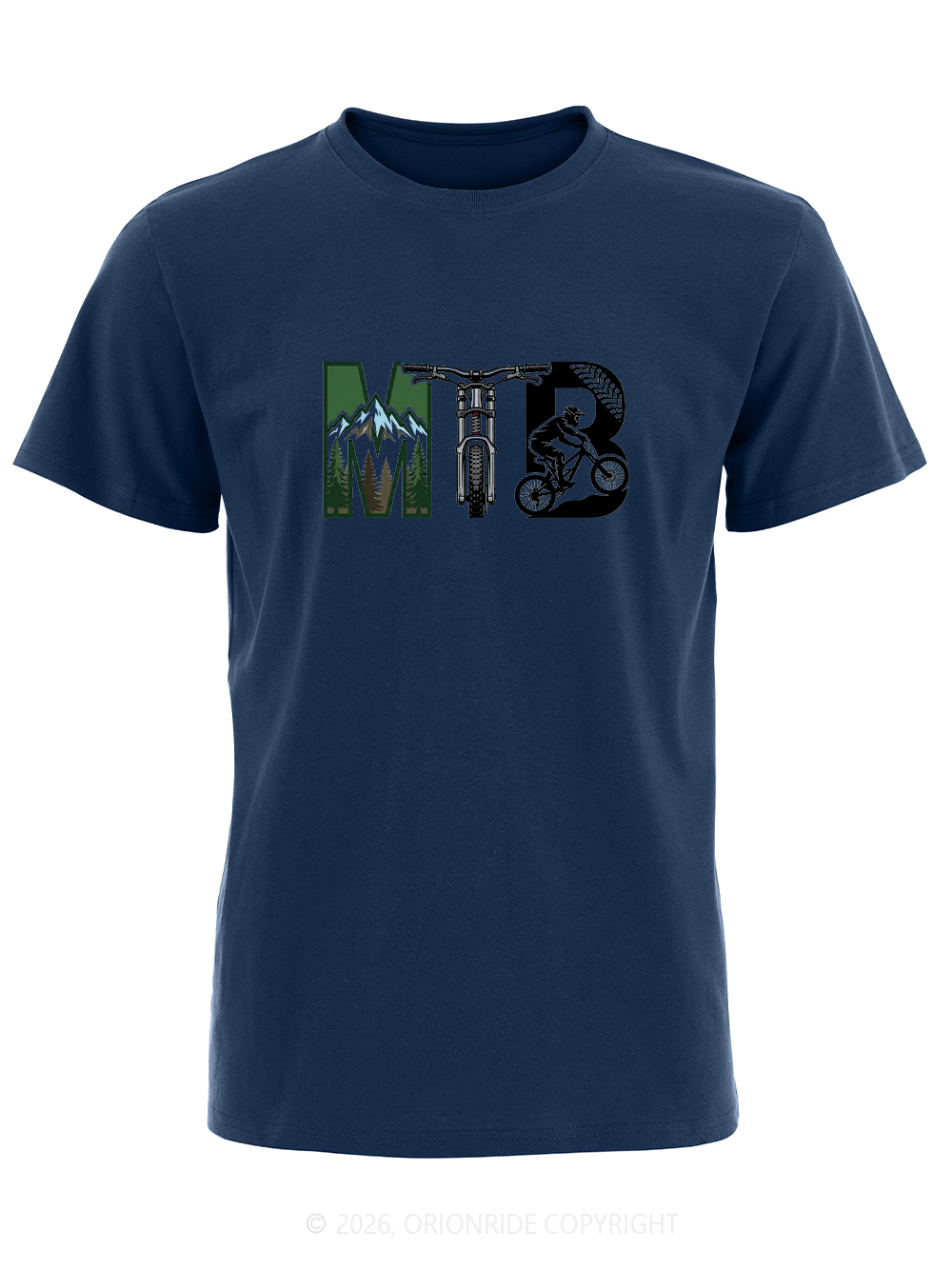 Orionride Natural Mountain Scenery Short Sleeves Bike T-Shirt
