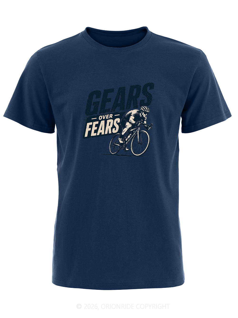 Orionride Gears Over Fears Short Sleeves Bike T-Shirt