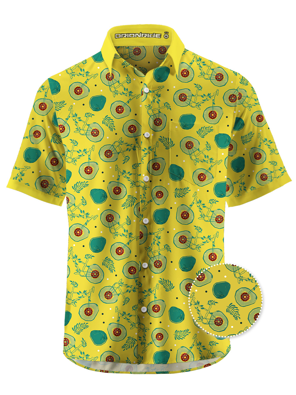 Orionride Juicy Avocado Ultra Lightweight Short Sleeves Hawaiian shirt