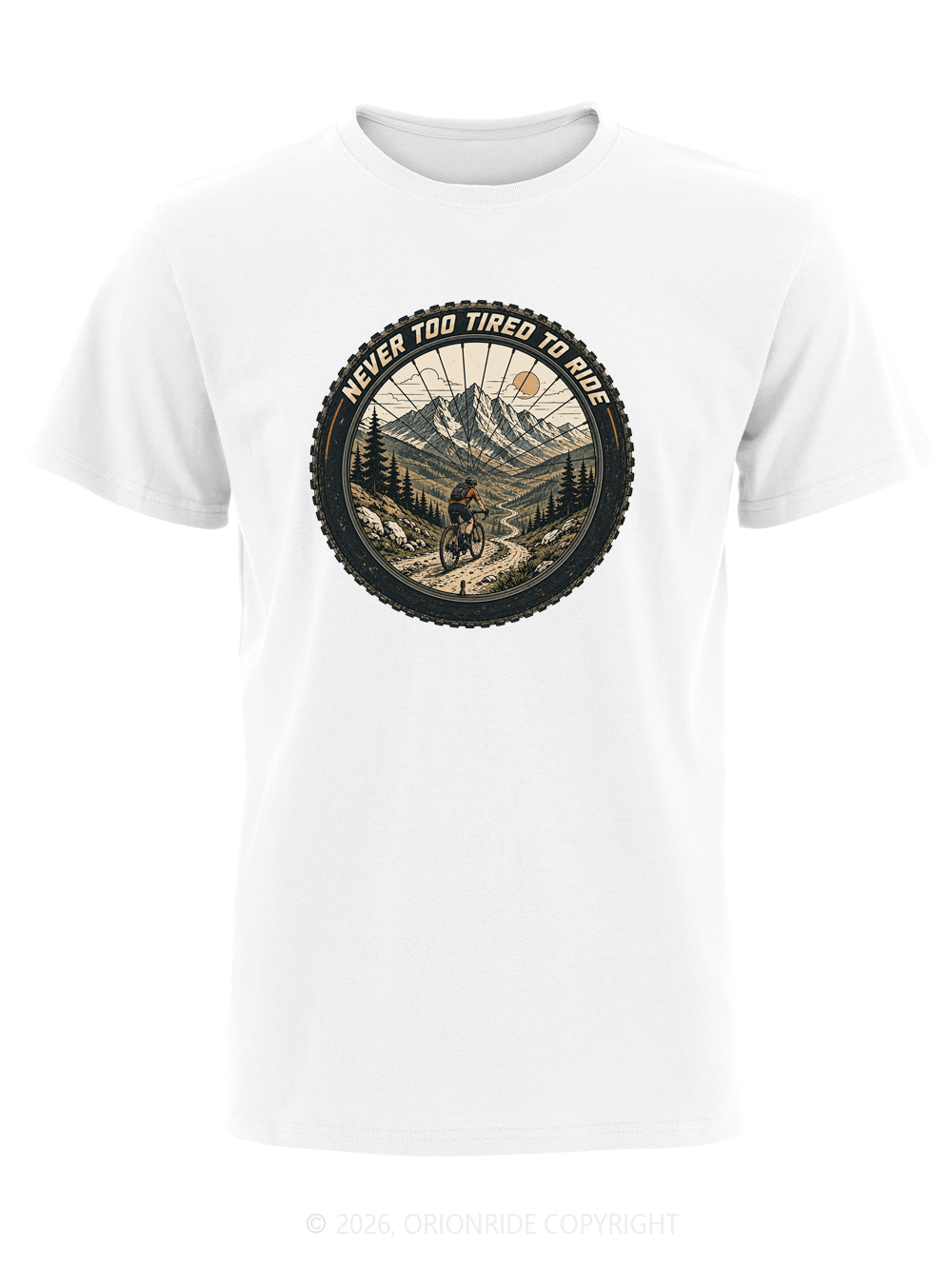 Orionride Wheel View Trail Short Sleeves Bike T-Shirt