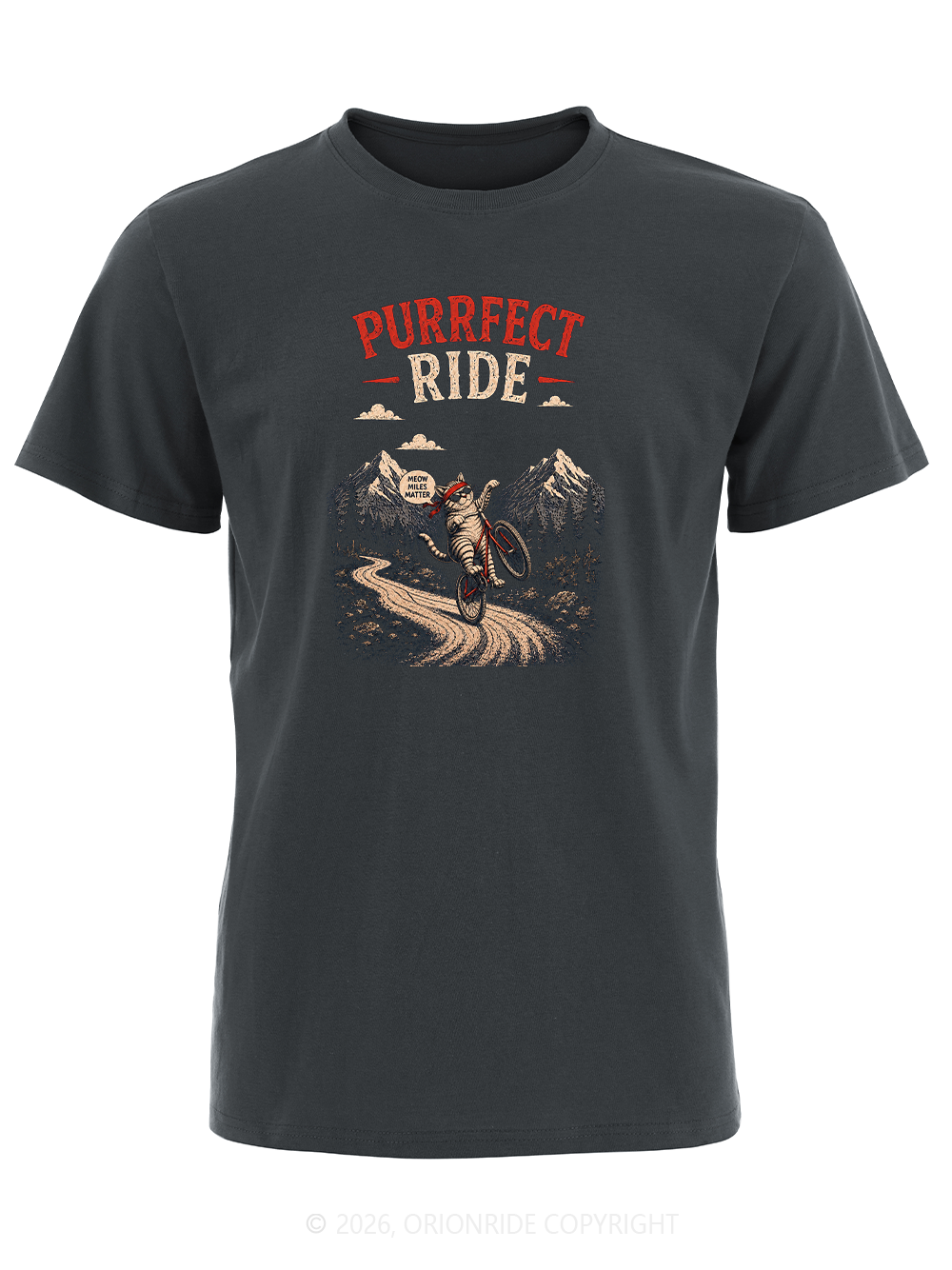 Orionride Purrfect Ride Short Sleeves Bike T-Shirt