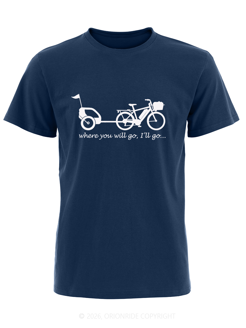 Orionride Father And Son Bicycles Short Sleeves Bike T-Shirt