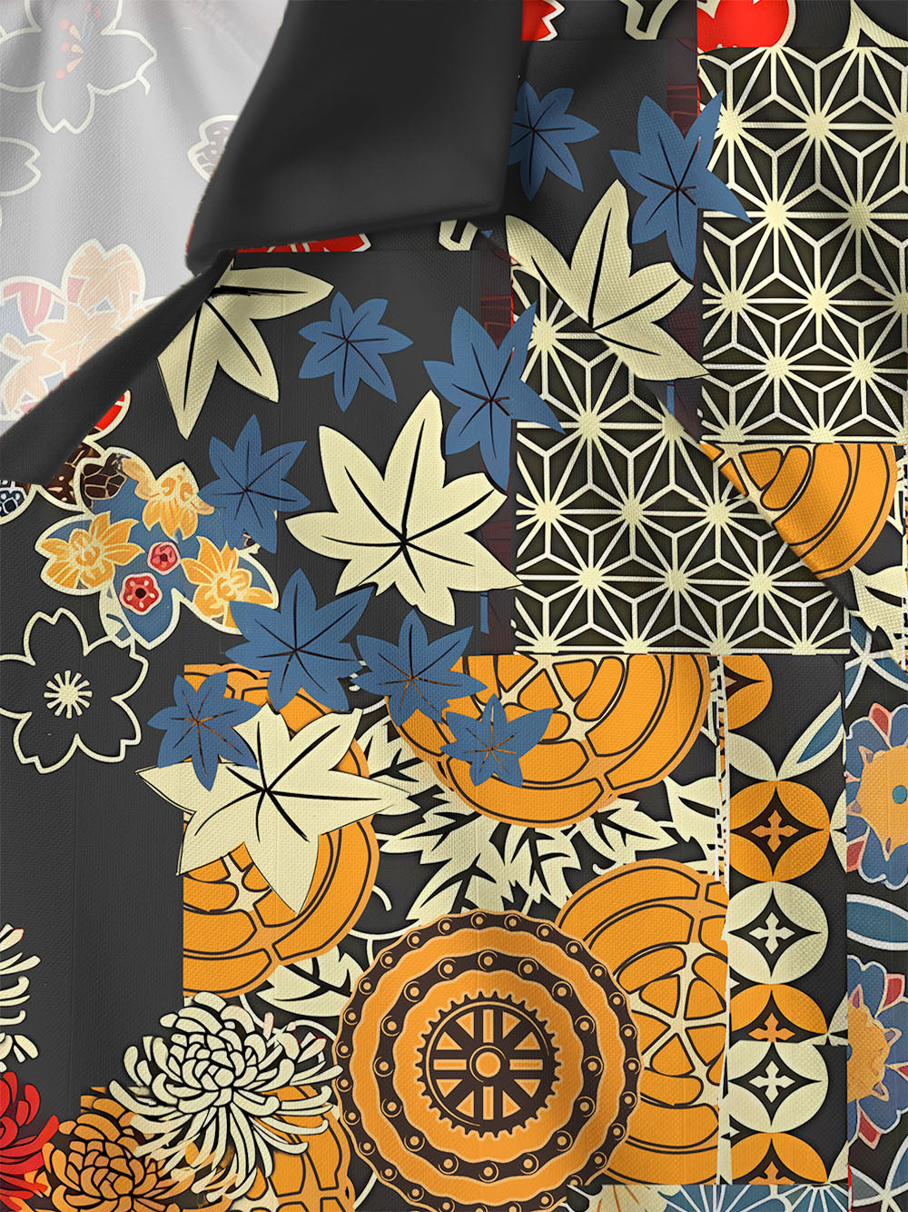 Orionride Unique Gear Flower Collar Mesh Jersey