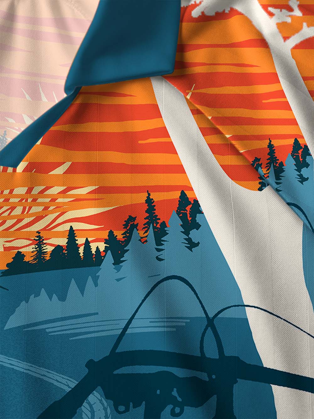 Orionride Sunset Camping Collar Mesh Jersey