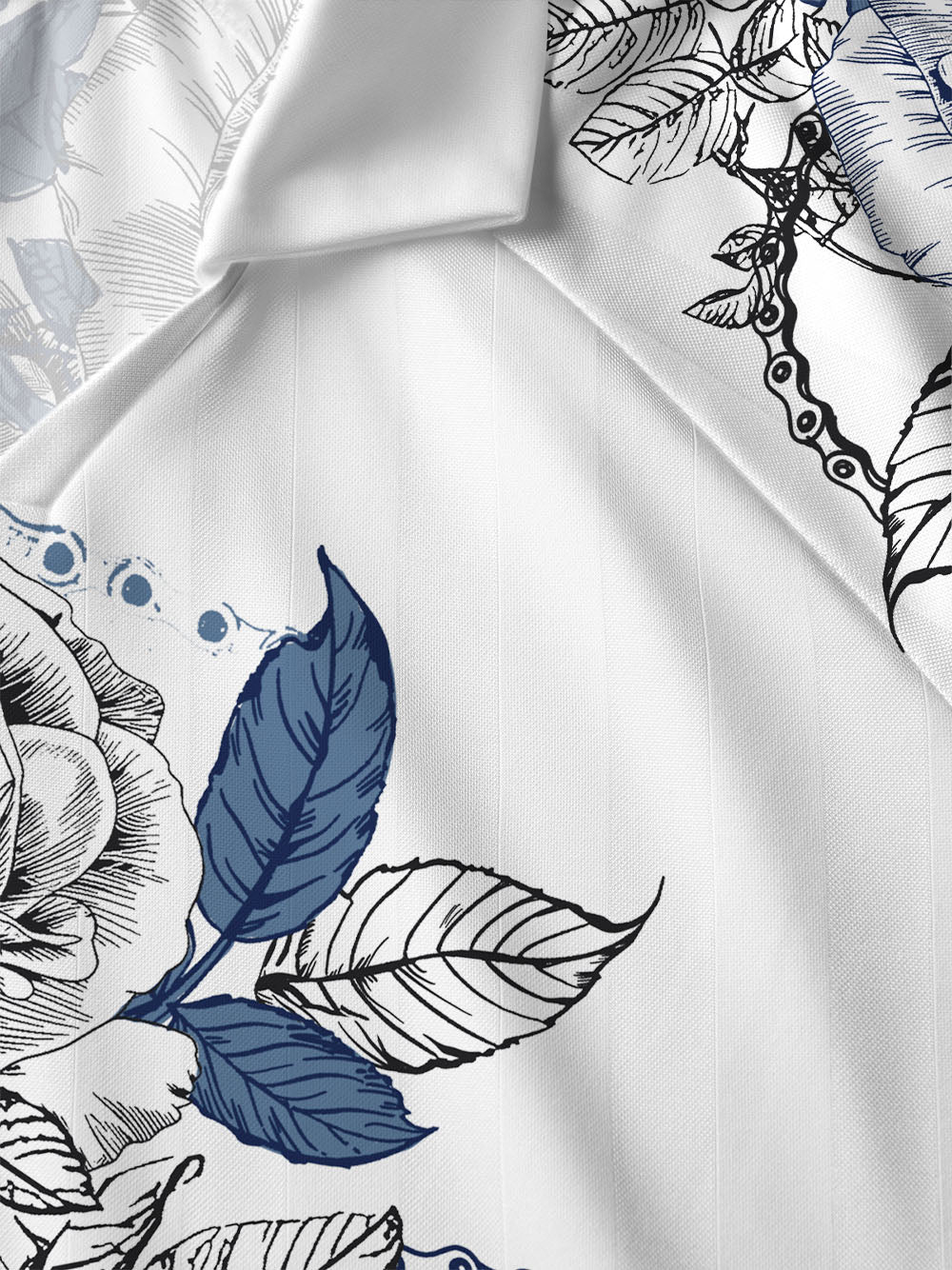 Orionride Blooming Roses Collar Mesh Jersey