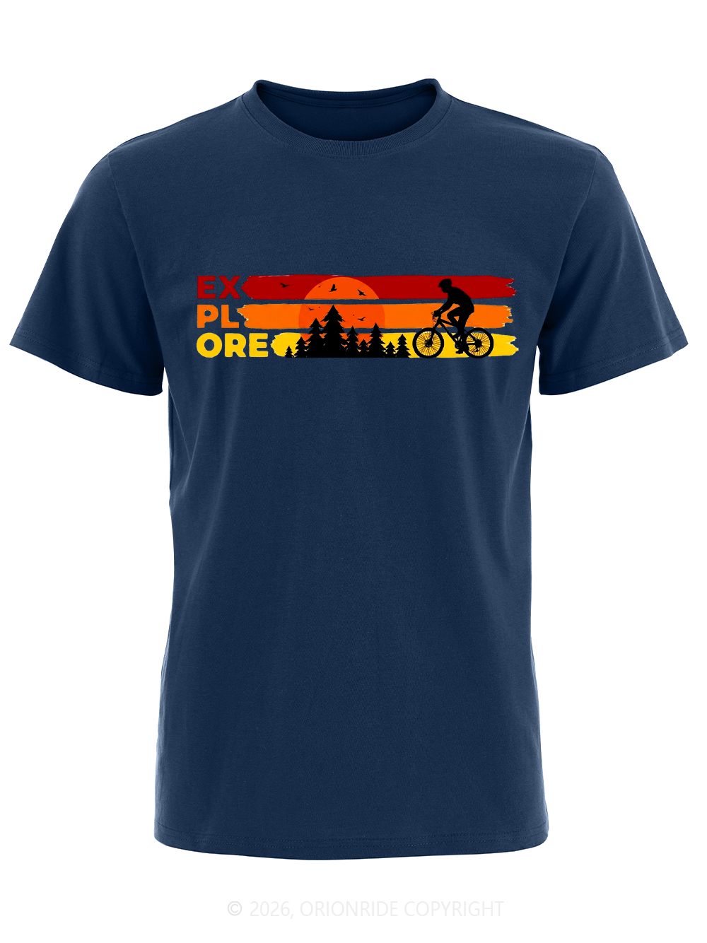 Orionride Sunset Silhouette Short Sleeves Bike T-Shirt