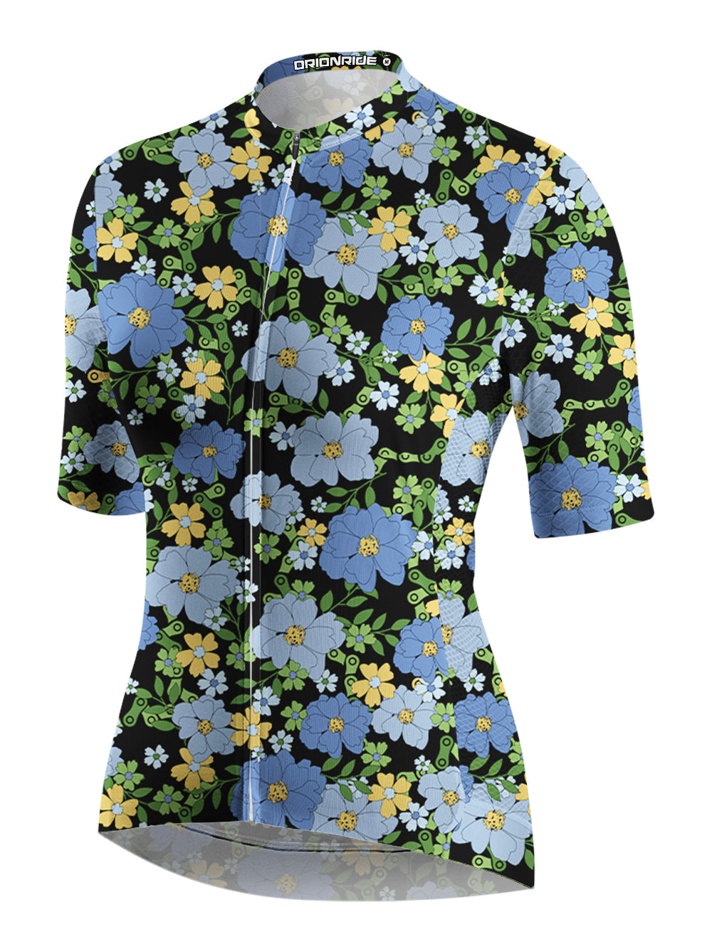 Orionride Tropical Floral Chain Short Sleeves Women's Jersey