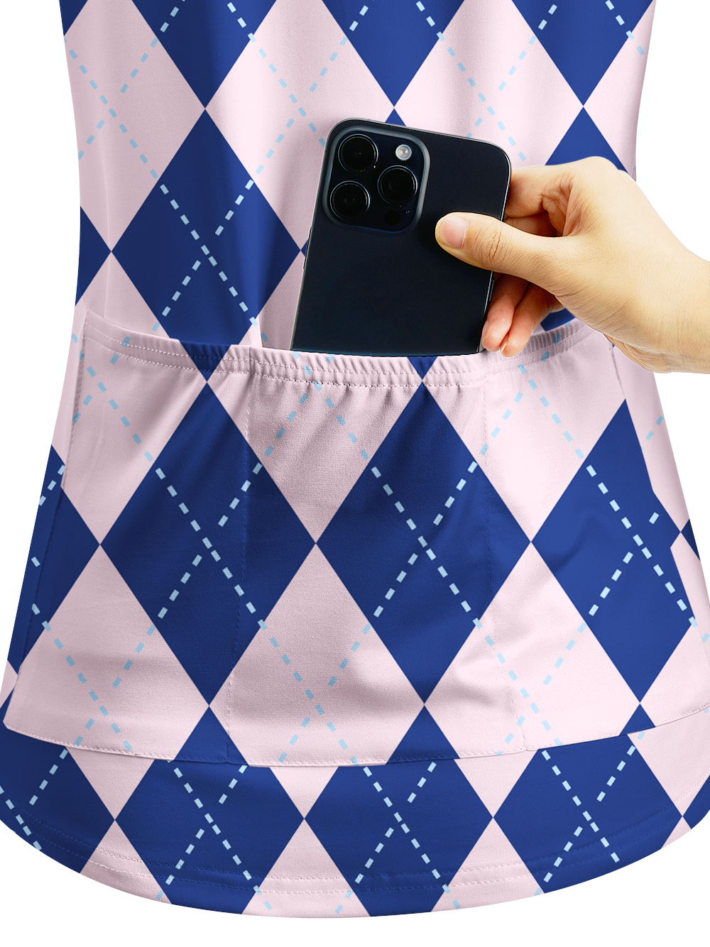 Orionride Diamond Grid Women's Quarter Zipper Long Sleeve Jersey