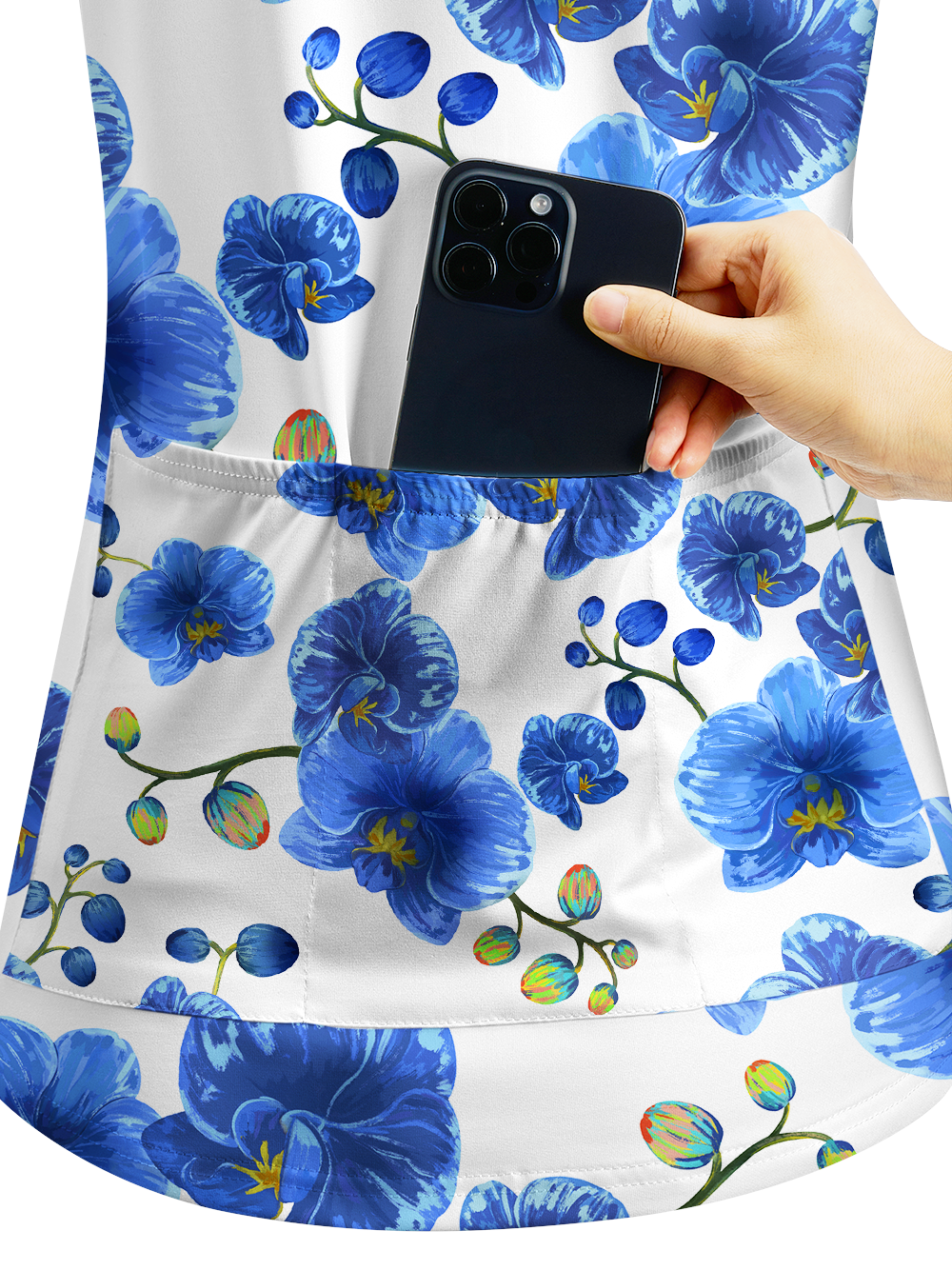 Orionride Morning Glory Women's Quarter Zipper Long Sleeve Jersey