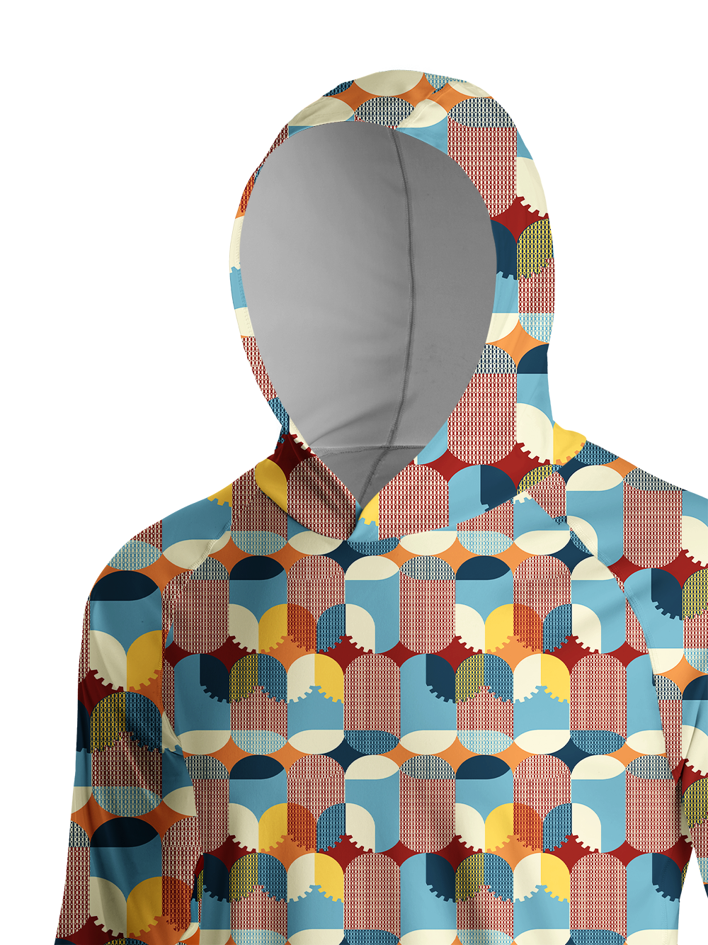 Orionride Semi-Circular Gear Long Sleeve Cycling Hoodie Shirt