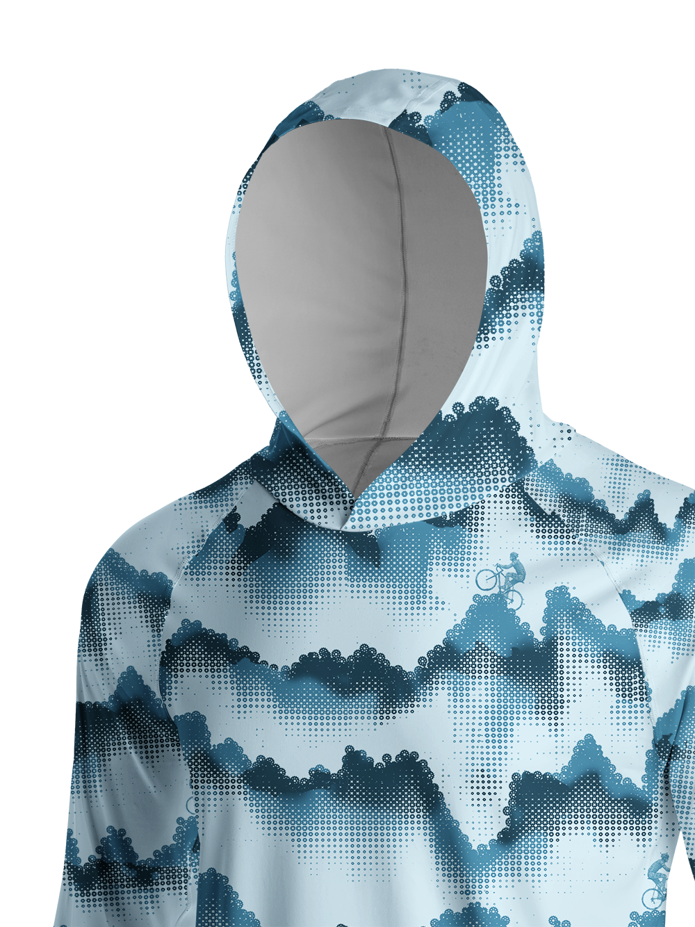 Orionride Wave Ridge Long Sleeve Cycling Hoodie Shirt