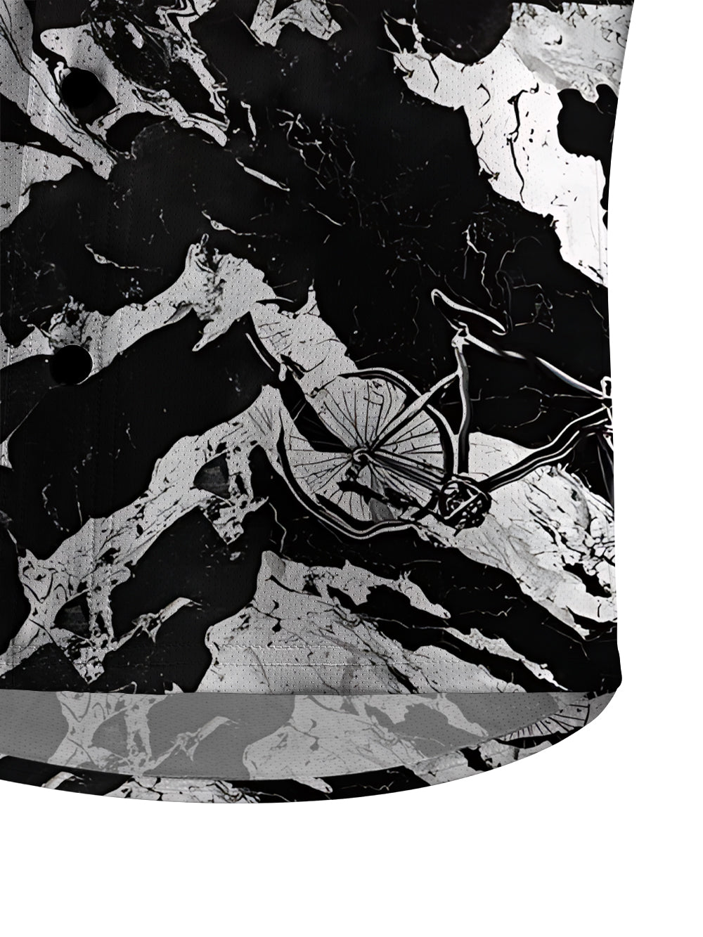 Orionride Abstract Bicycle Men's Stretchy Breathable Long Sleeve Gravel Shirt