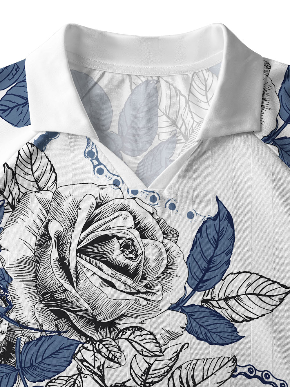 Orionride Blooming Roses Collar Mesh Jersey