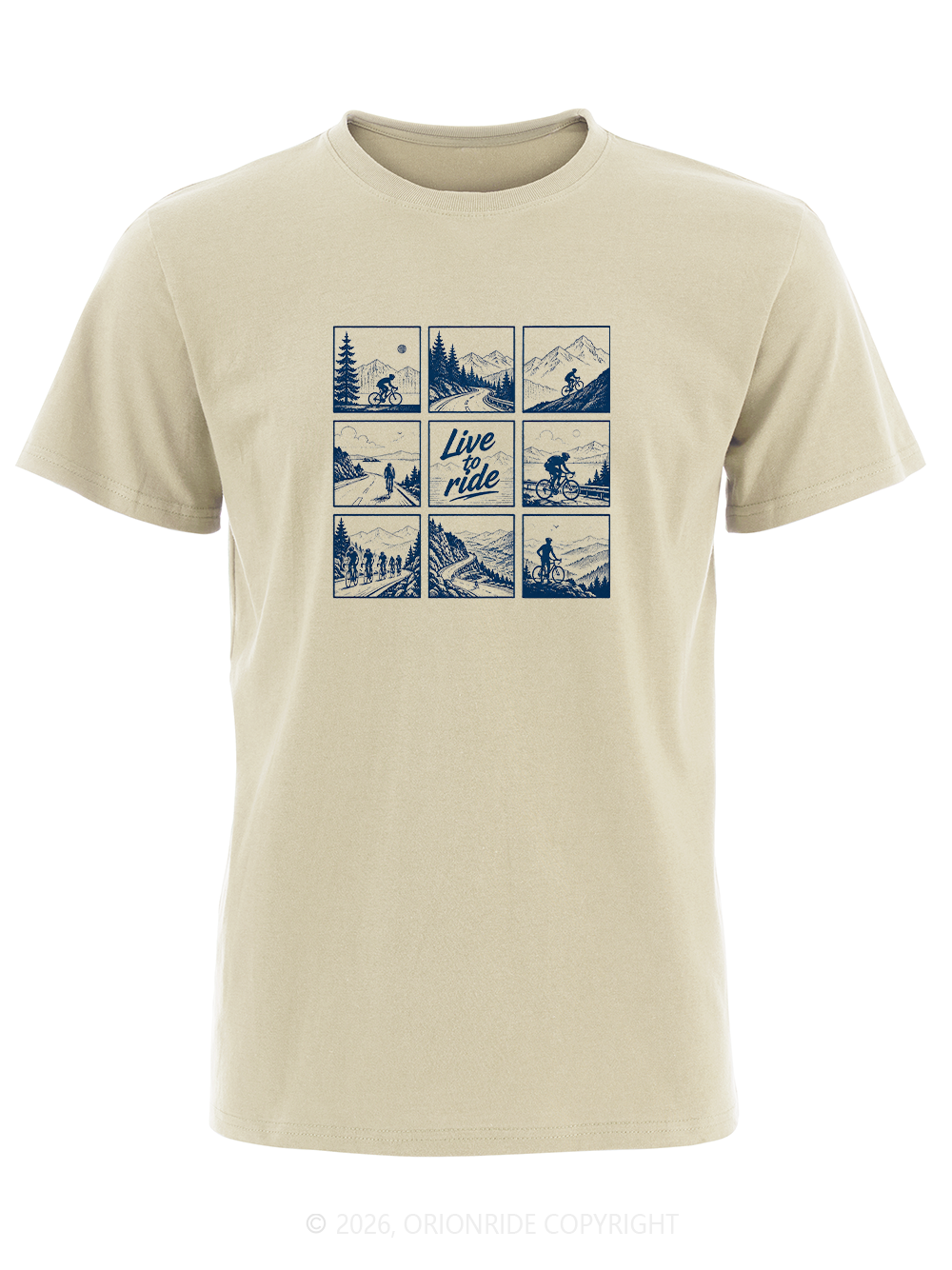 Orionride Live To Ride Short Sleeves Bike T-Shirt