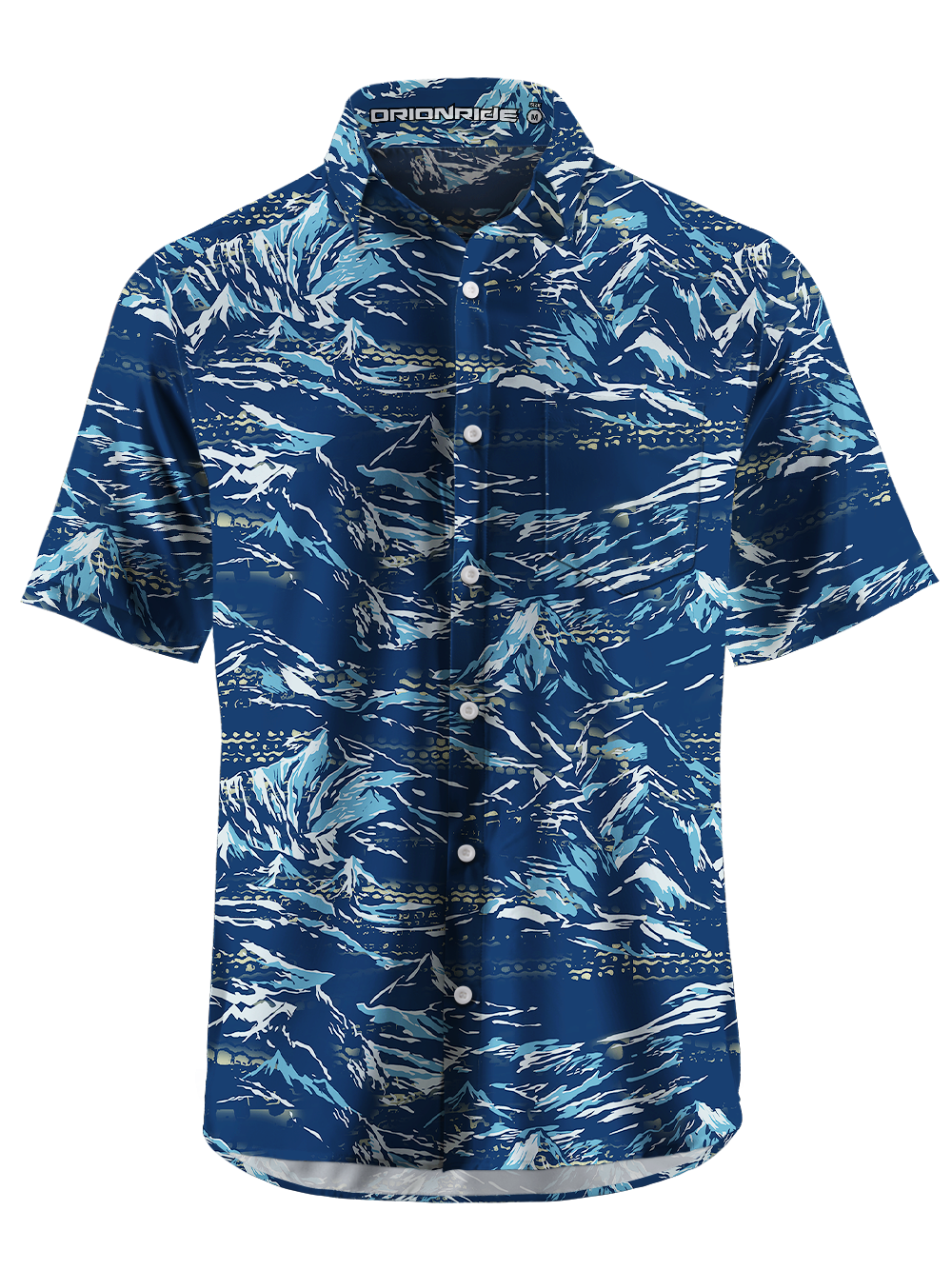 Orionride Path Lines Zipper Pockets Ultra Lightweight Short Sleeves Gravel Shirt