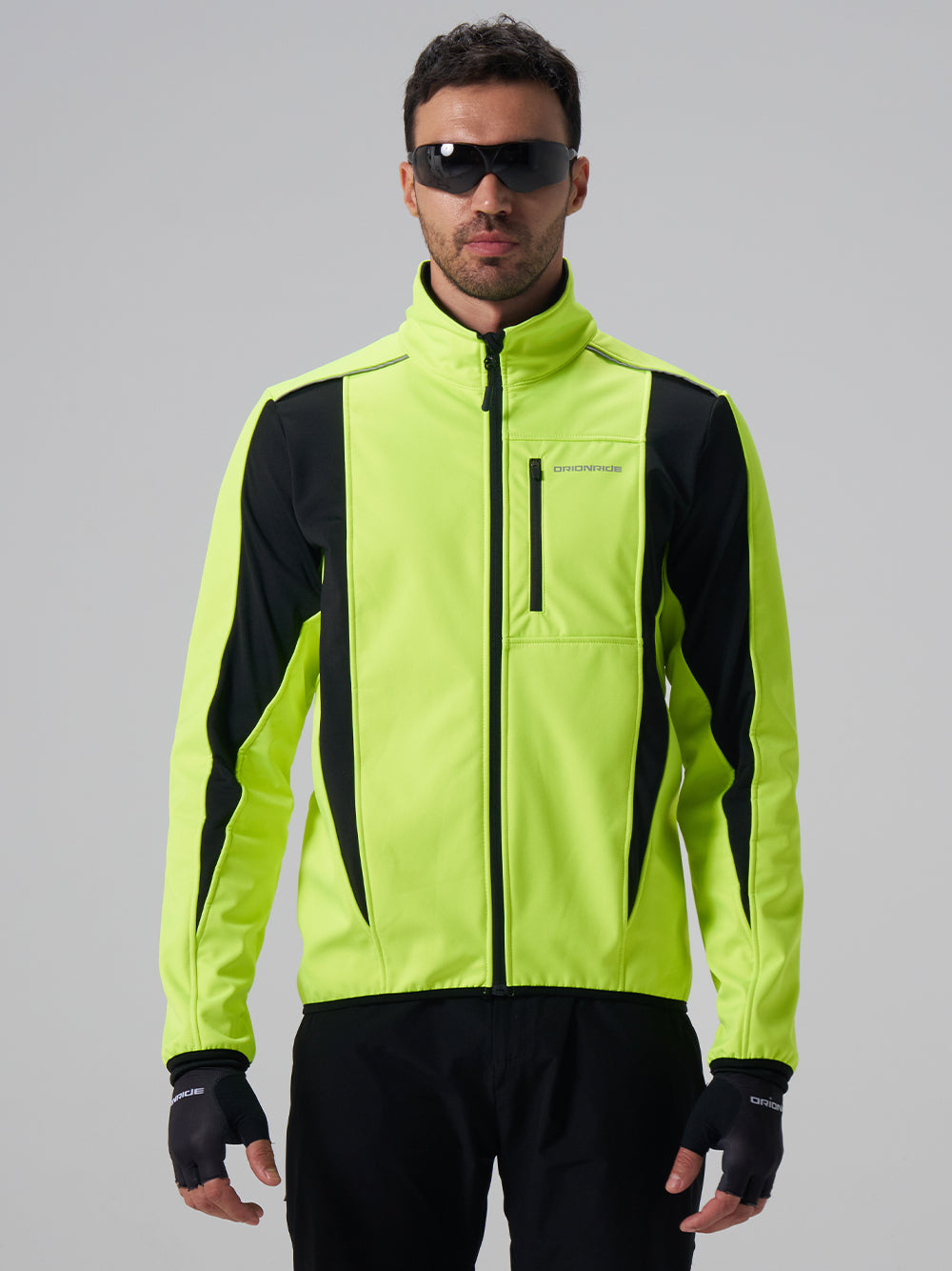 Orionride Cycling Jacket Waterproof Windproof Softshell Thermal Breathable Bike Outerwear Green