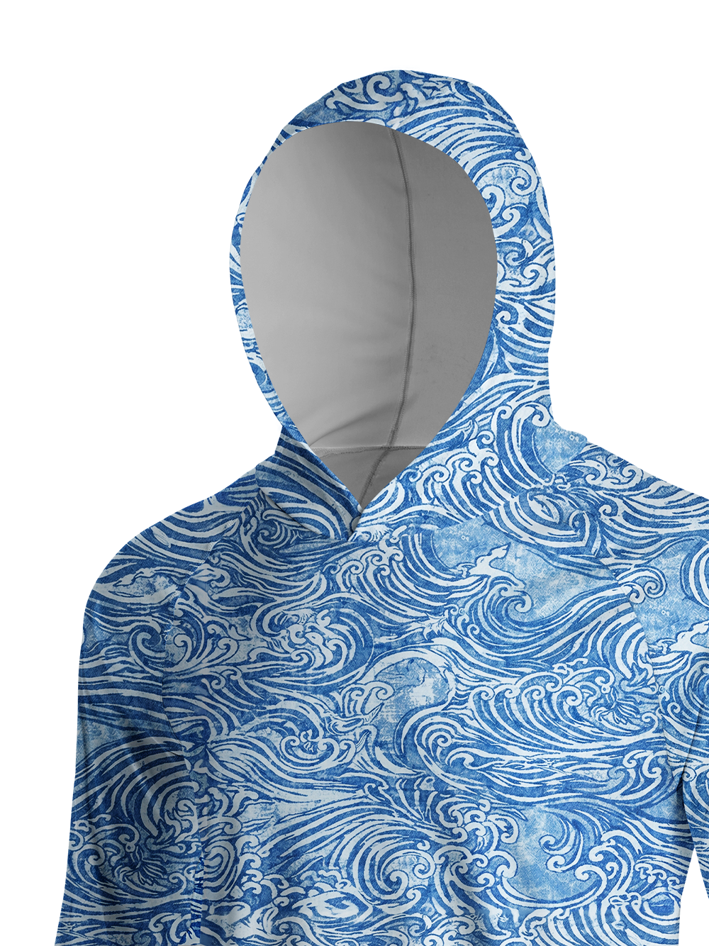 Orionride Passionate Waves Long Sleeve Cycling Hoodie Shirt
