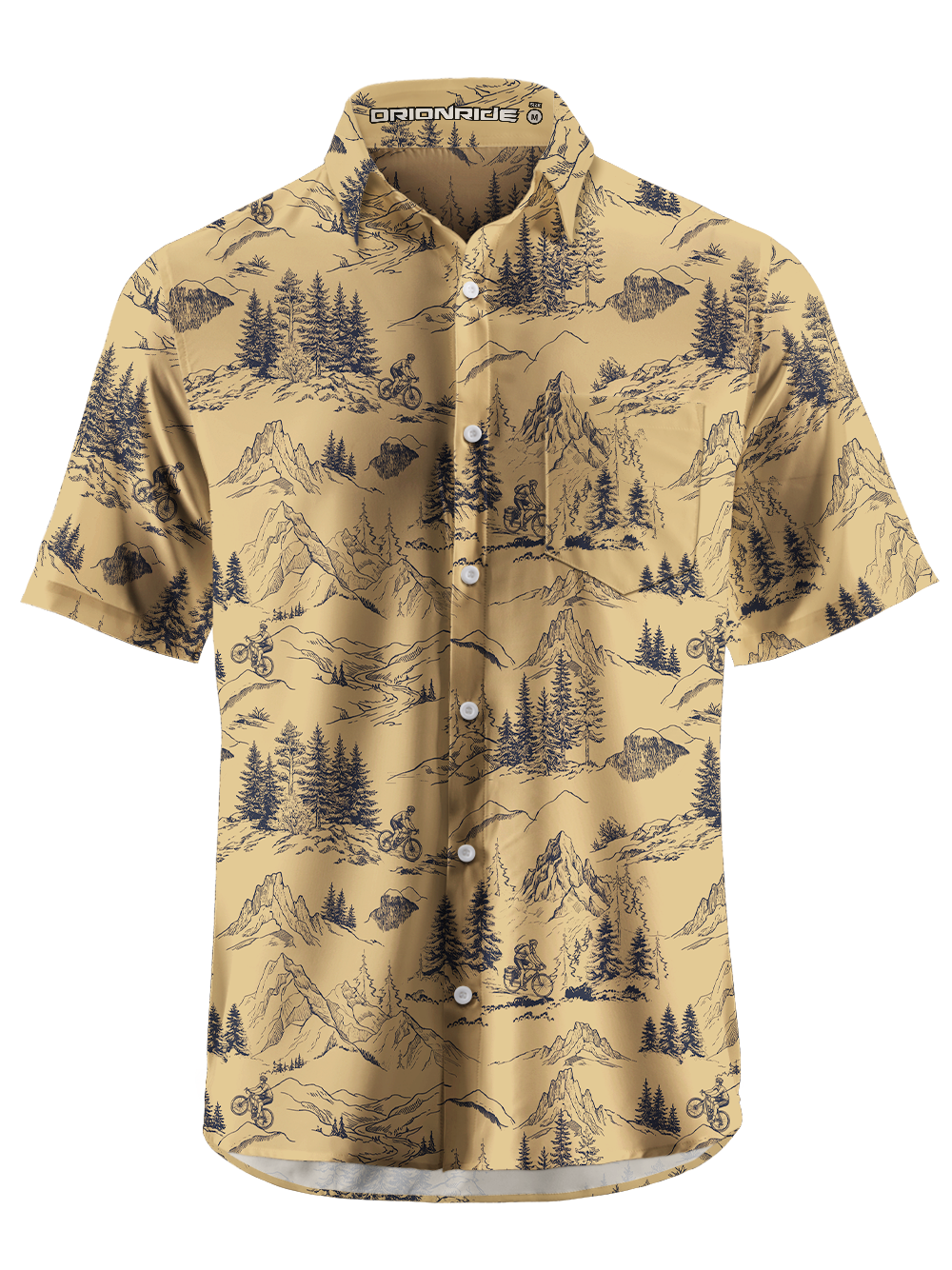 Orionride Wild Ride Trail Zipper Pockets Ultra Lightweight Short Sleeves Gravel Shirt