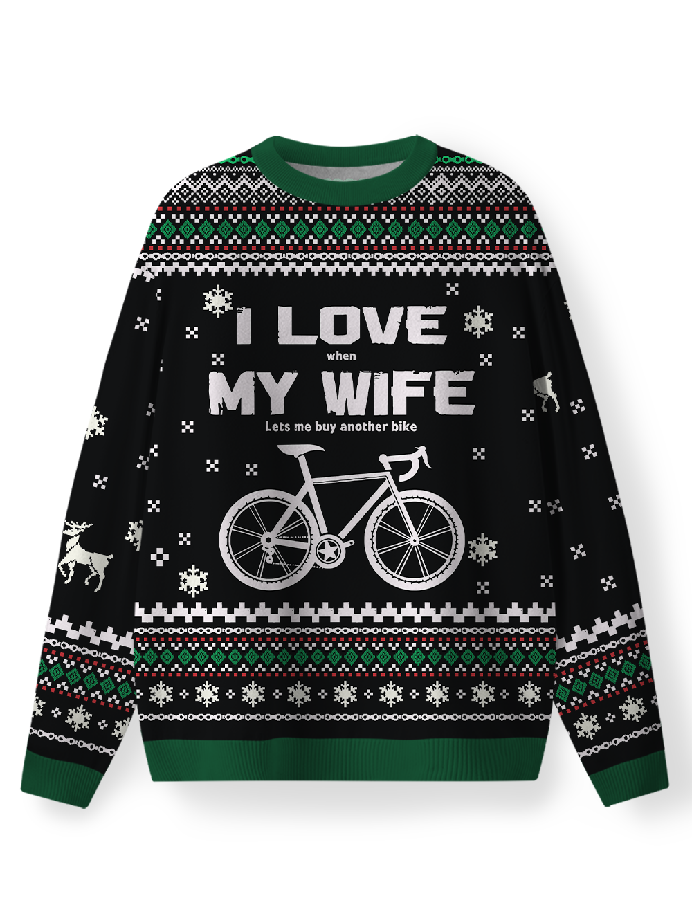 Orionride I Love My Wife Men's Sweaters