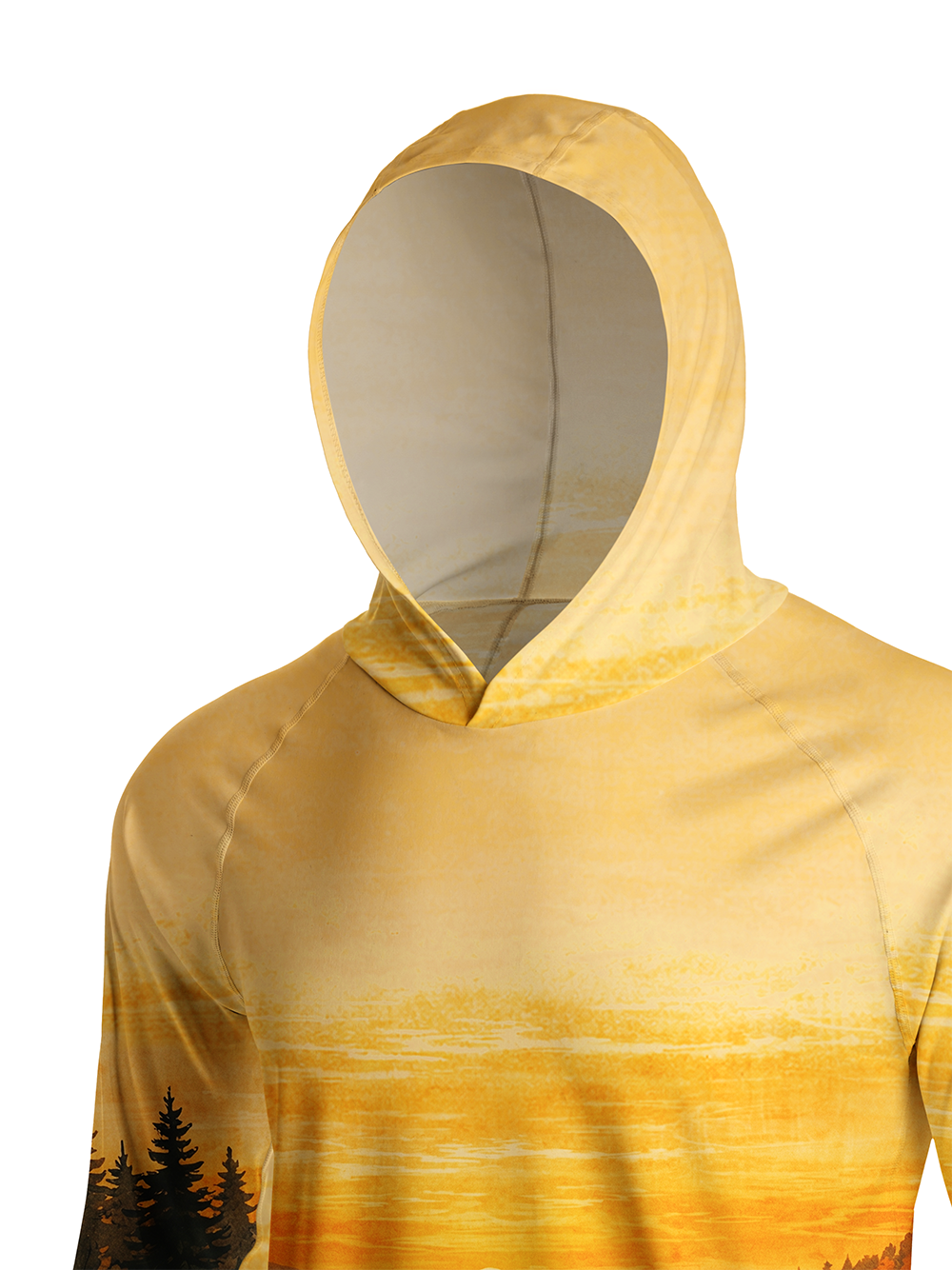 Orionride Sunset By The River Long Sleeve Cycling Hoodie Shirt