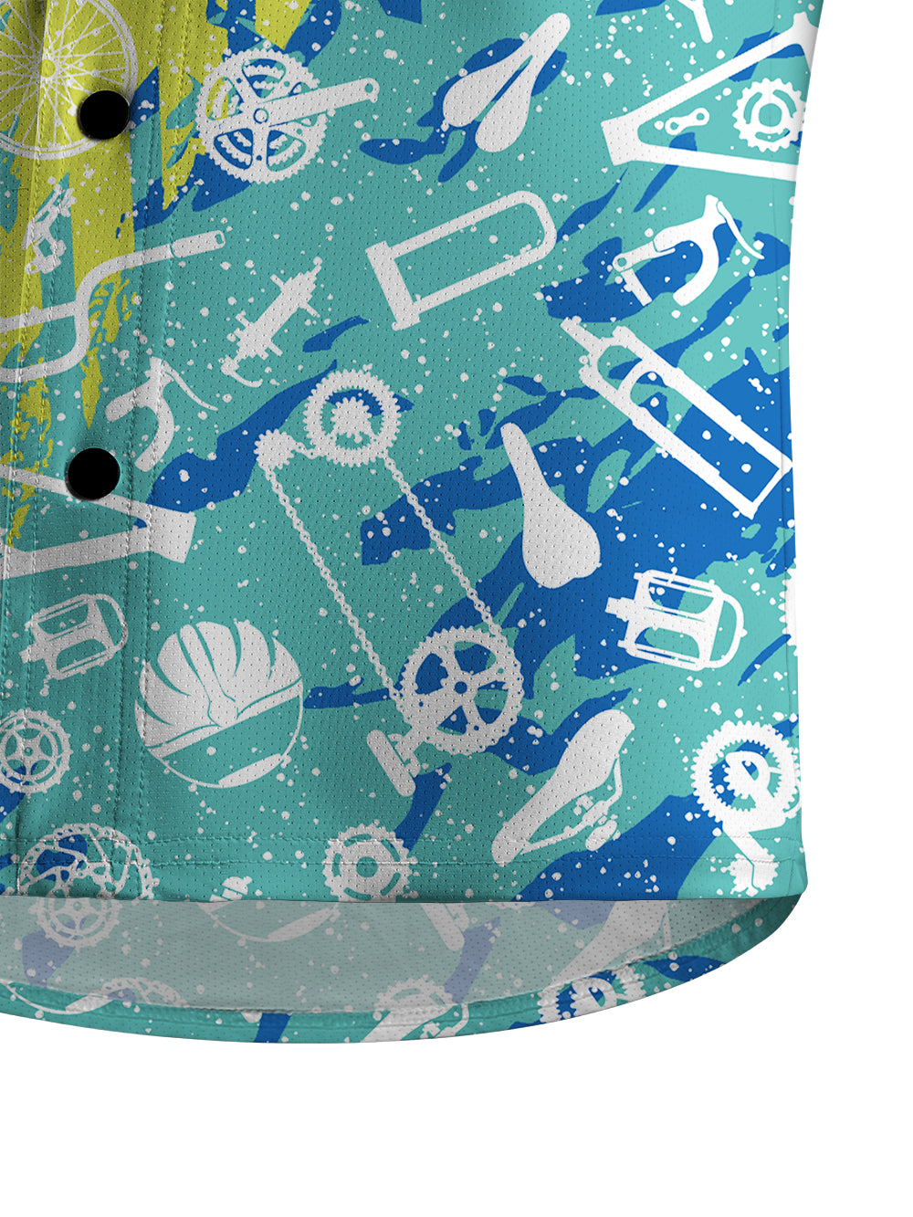 Orionride Graffiti Parts Men's Stretchy Breathable Long Sleeve Gravel Shirt