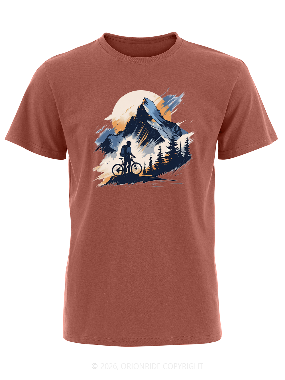 Orionride Snow Mountain Short Sleeves Bike T-Shirt