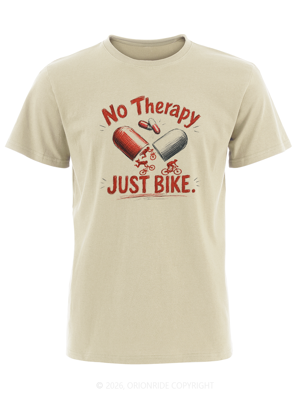 Orionride No Therapy Just Bike Short Sleeves Bike T-Shirt