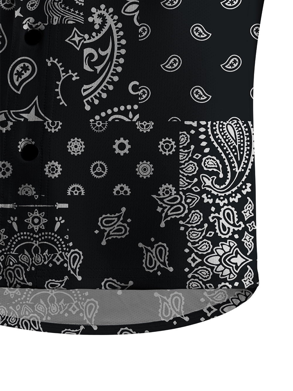 Orionride Gear Cashew Flower Men's Stretchy Breathable Long Sleeve Gravel Shirt