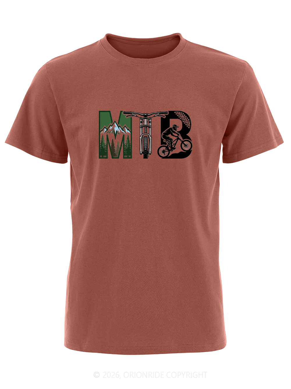 Orionride Natural Mountain Scenery Short Sleeves Bike T-Shirt