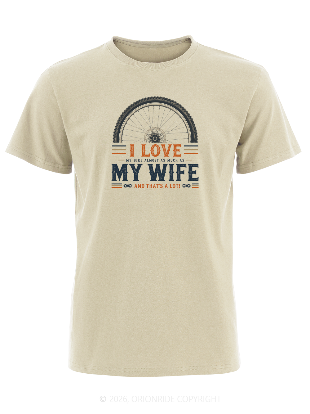 Orionride Wheel Love Words Short Sleeves Bike T-Shirt