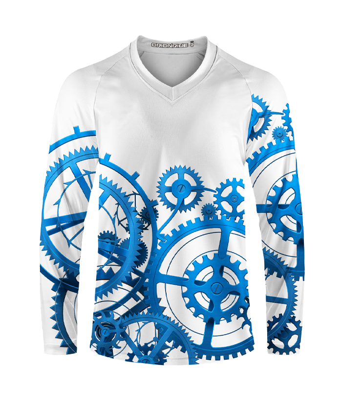 Orionride Mechanical Gears Long Sleeve Downhill Jersey