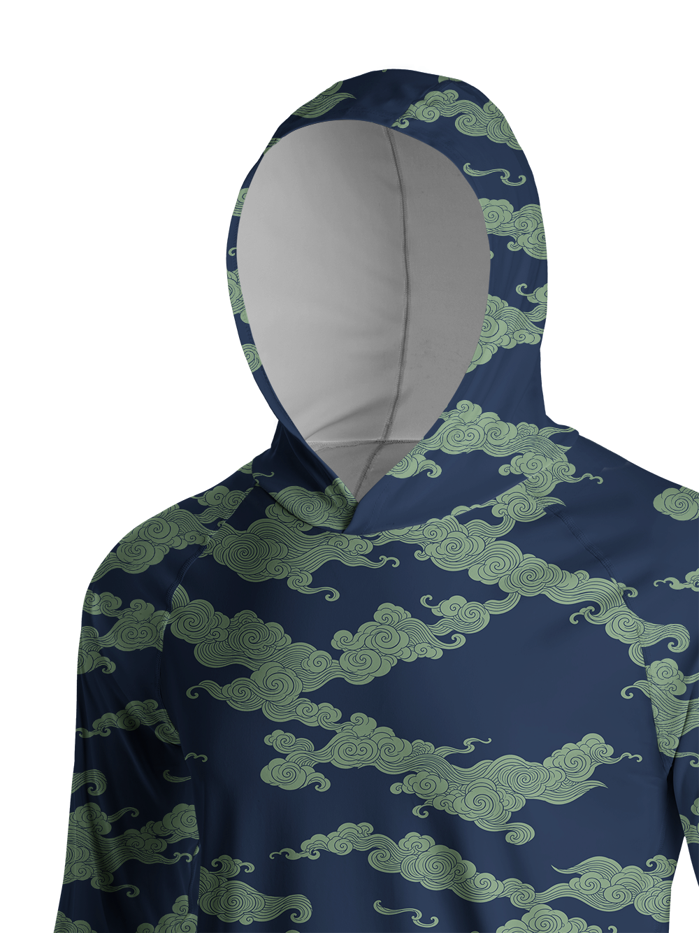 Orionride Special Auspicious Clouds Long Sleeve Cycling Hoodie Shirt