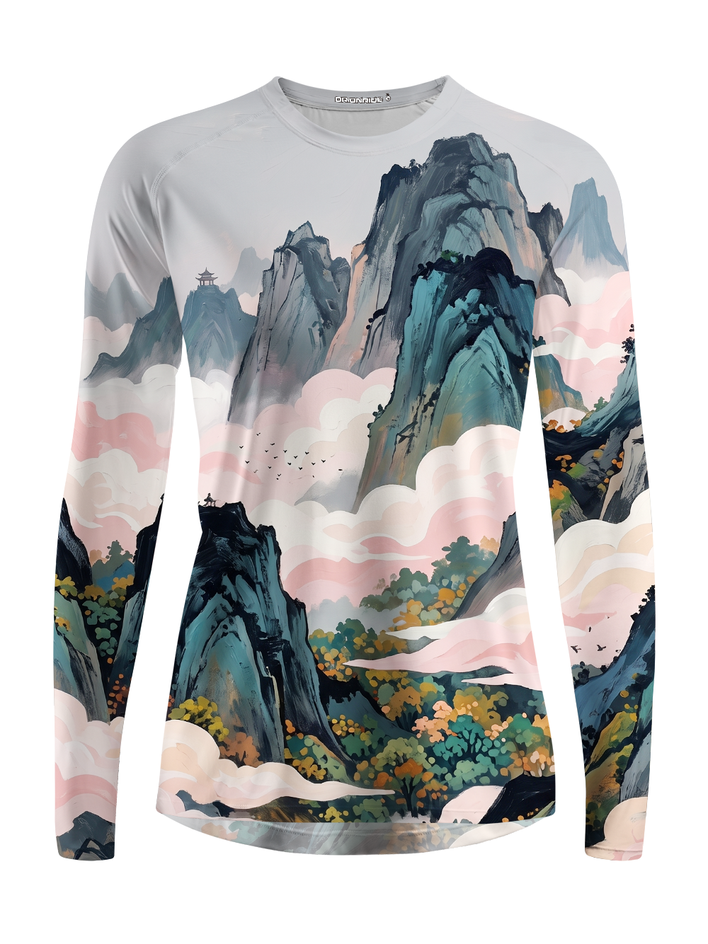 Orionride Oil Painting Of Mountains Women's Quick Dry Downhill Jersey