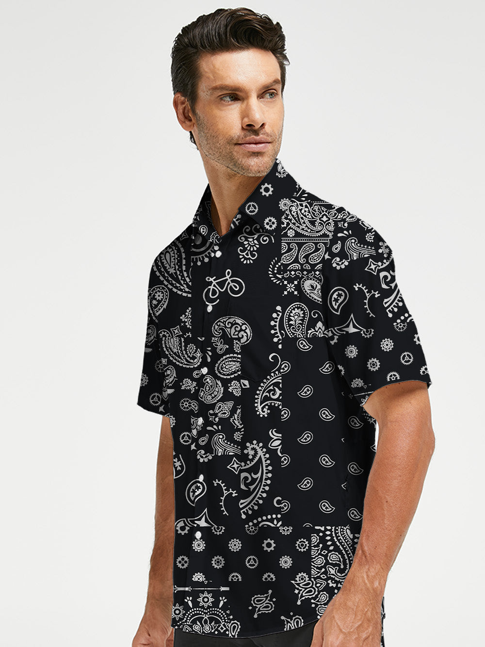 Orionride Gear Cashew Flower Zipper Pockets Ultra Lightweight Short Sleeves Gravel Shirt