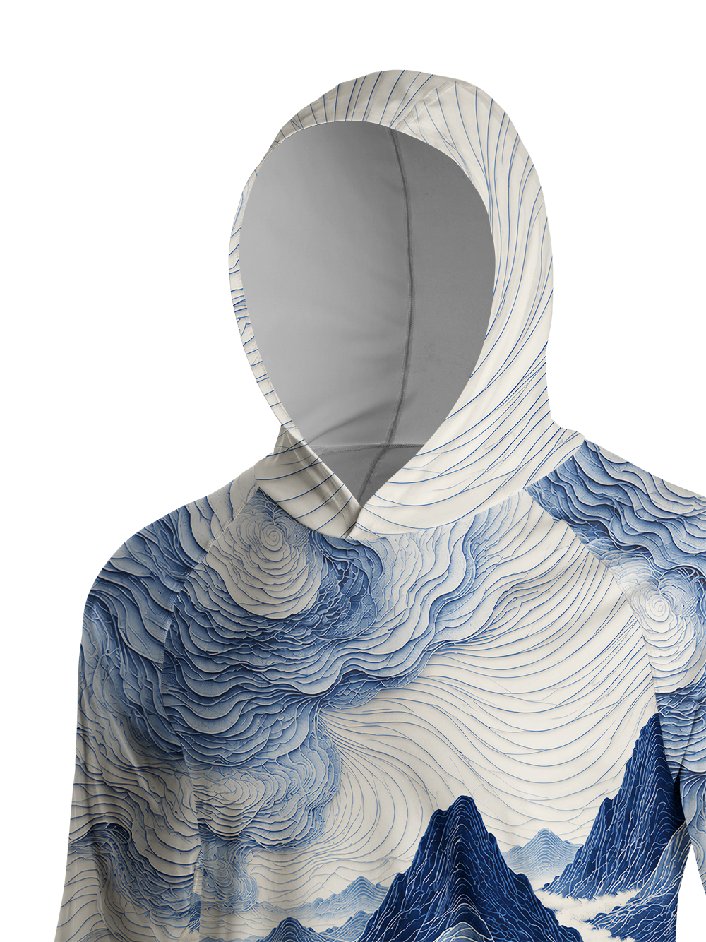 Orionride Mountain Zen Long Sleeve Cycling Hoodie Shirt