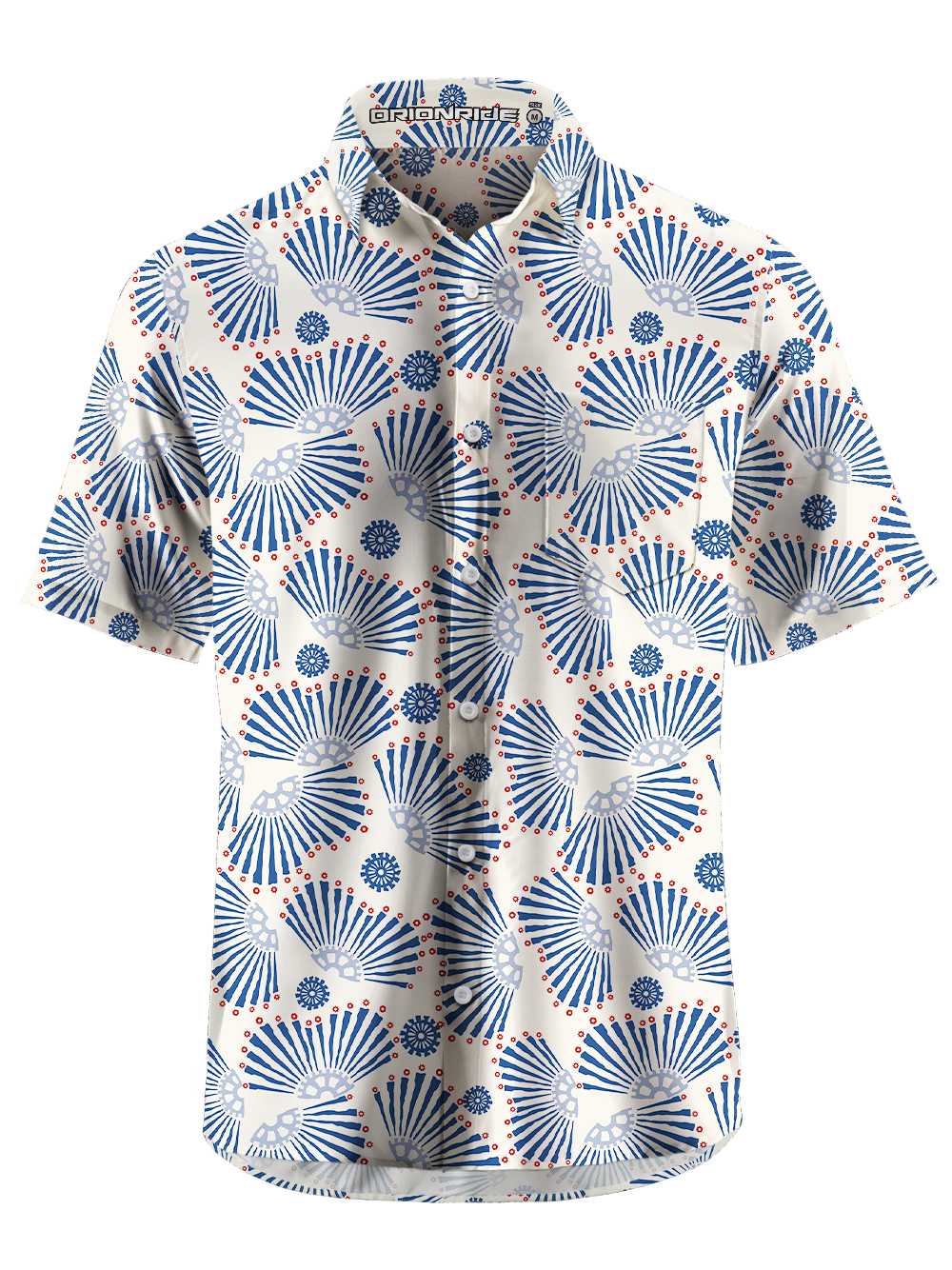 Orionride Radial Gears Zipper Pockets Ultra Lightweight Short Sleeves Gravel Shirt