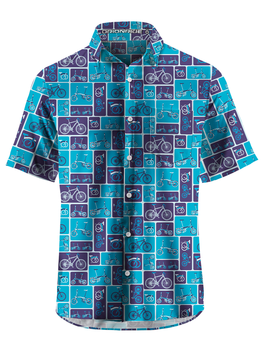 Orionride Diverse Bicycles Zipper Pockets Ultra Lightweight Short Sleeves Gravel Shirt