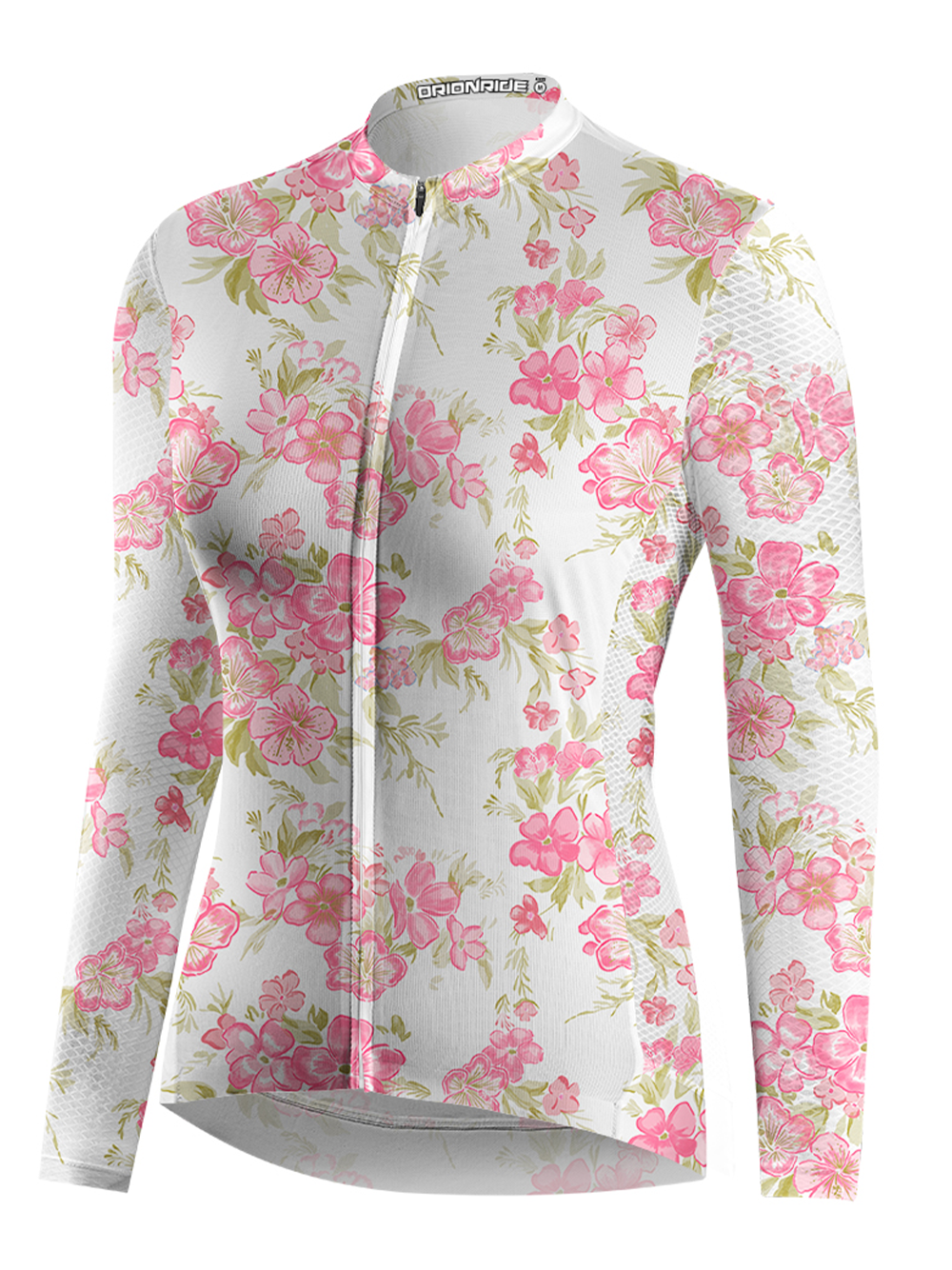 Orionride Fragrant Peach Blossoms Women's Long Sleeve Cycling Jersey