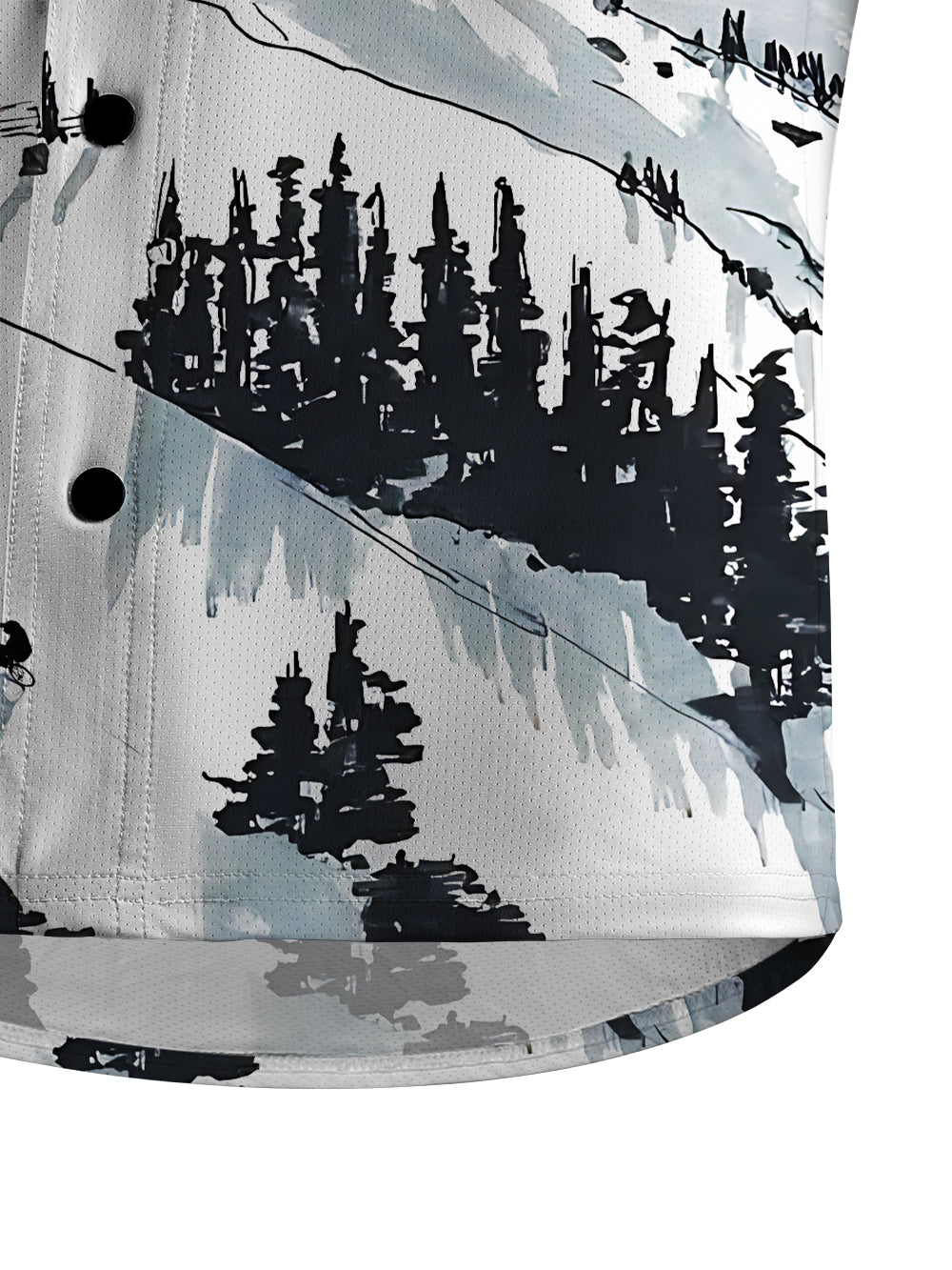 Orionride Snow Mountain Men's Stretchy Breathable Long Sleeve Gravel Shirt