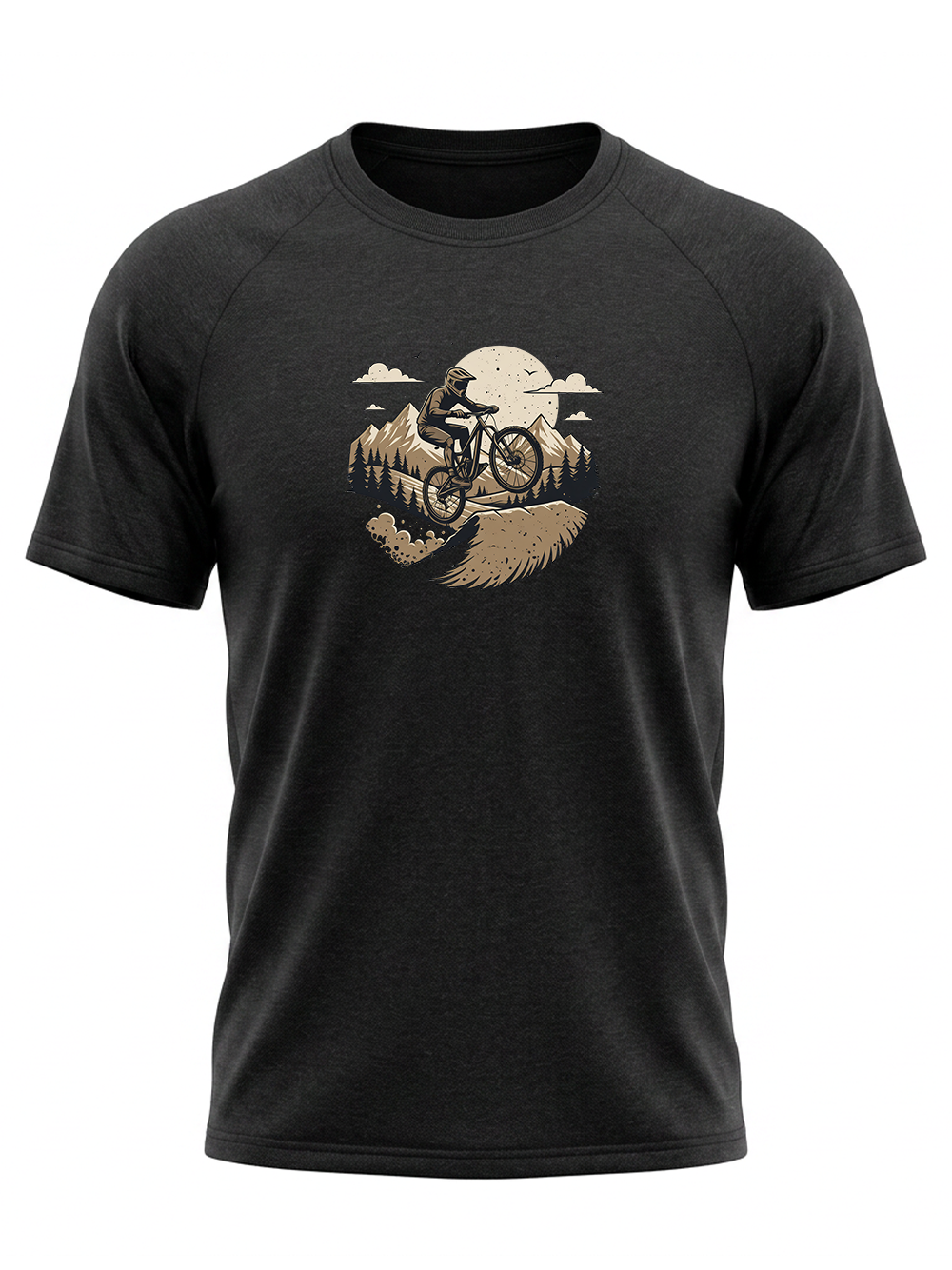 Orionride Flying Over Mountains Short Sleeves Quick-Dry Training T-Shirt
