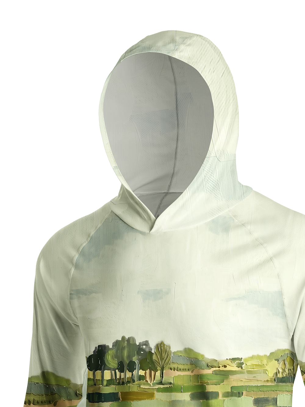 Orionride Pastoral Scenery Cat Long Sleeve Cycling Hoodie Shirt