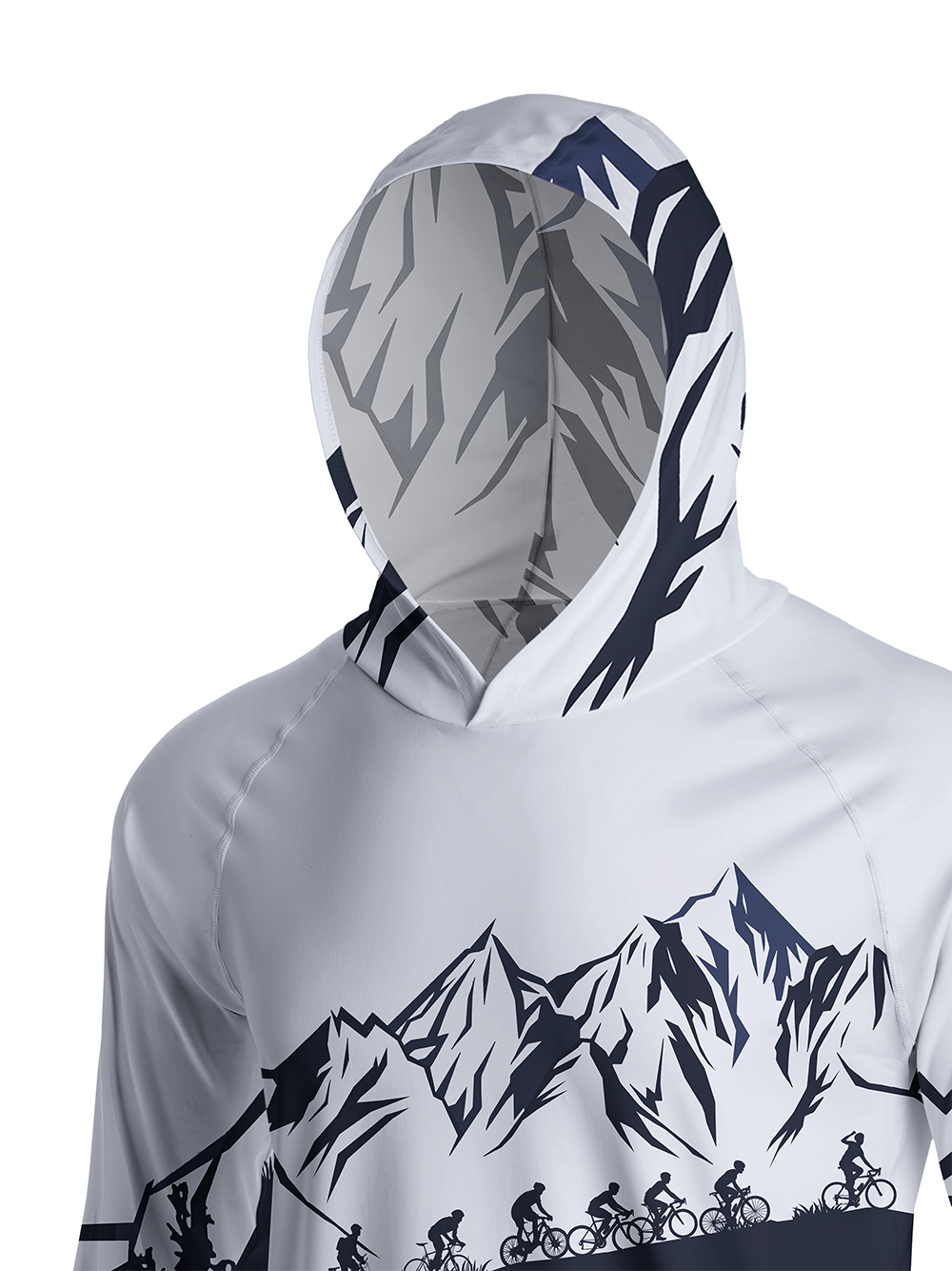 Orionride Riding In Groups Long Sleeve Cycling Hoodie Shirt