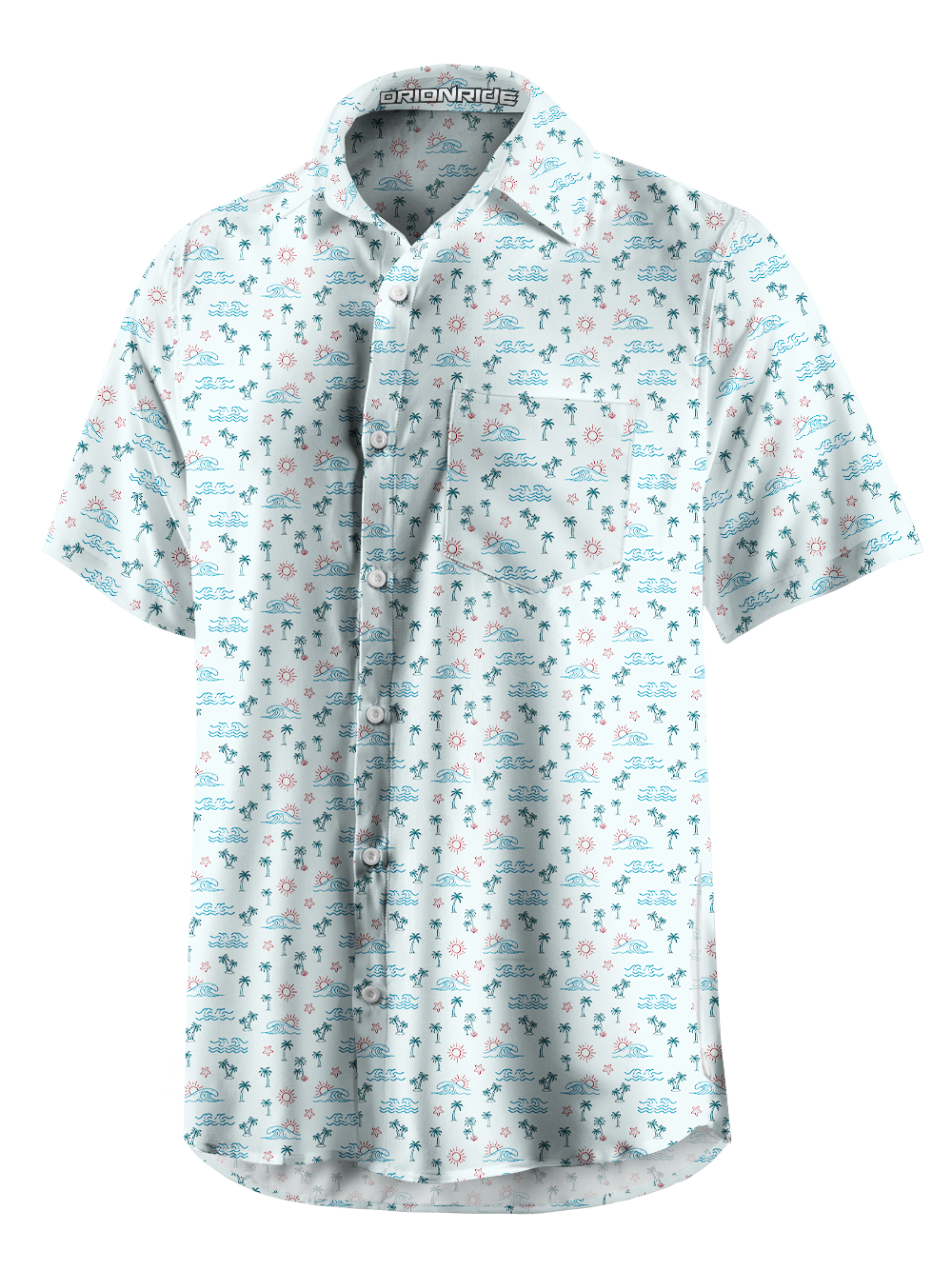 Orionride Summer Sunshine Zipper Pockets Ultra Lightweight Short Sleeves Gravel Shirt
