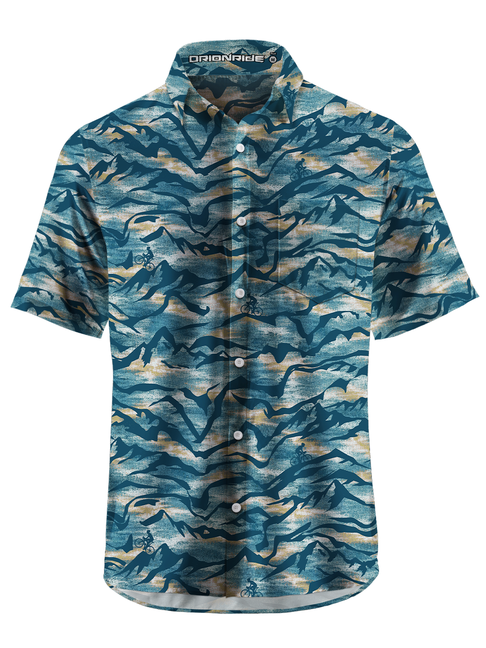 Orionride Mountain Riders Zipper Pockets Ultra Lightweight Short Sleeves Gravel Shirt