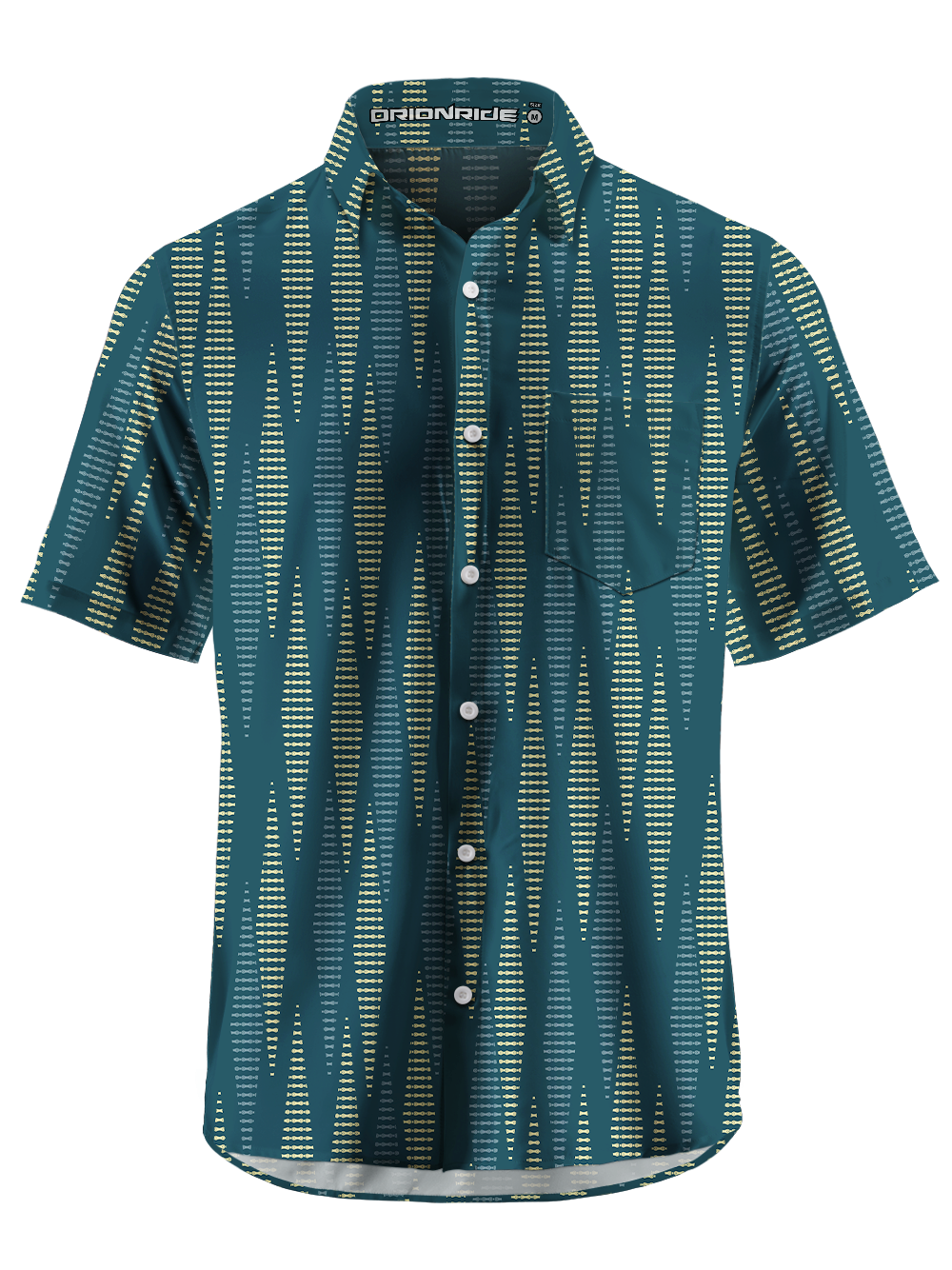 Orionride Sawtooth Weave Line Zipper Pockets Ultra Lightweight Short Sleeves Gravel Shirt